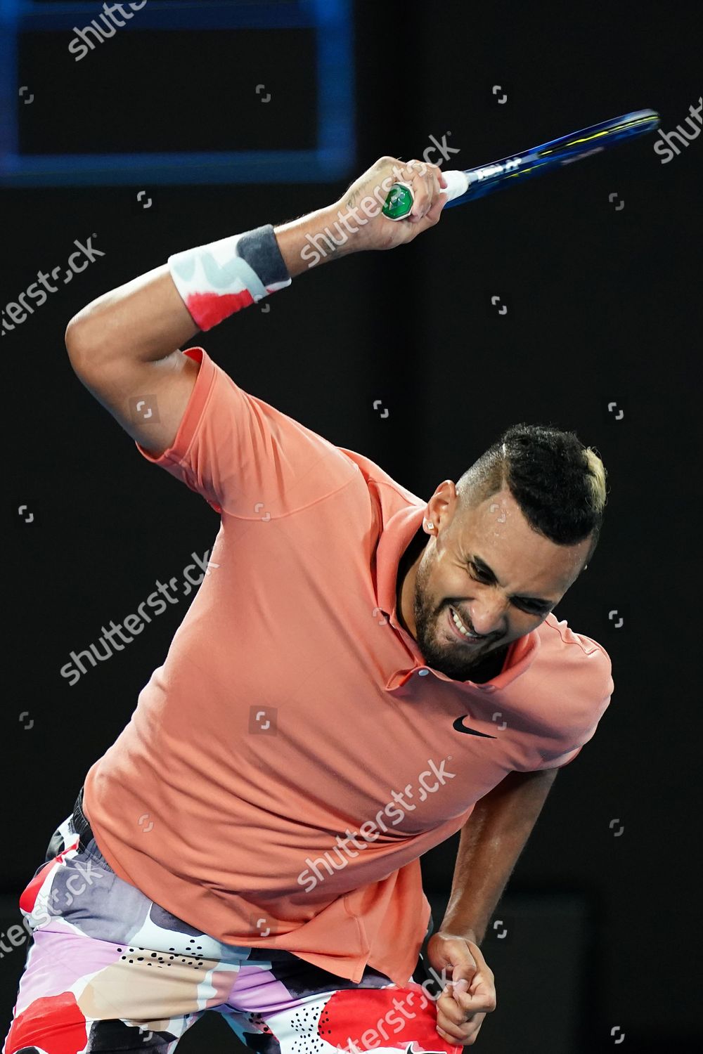 Nick Kyrgios Australia Smashes His Racquet Editorial Stock Photo ...