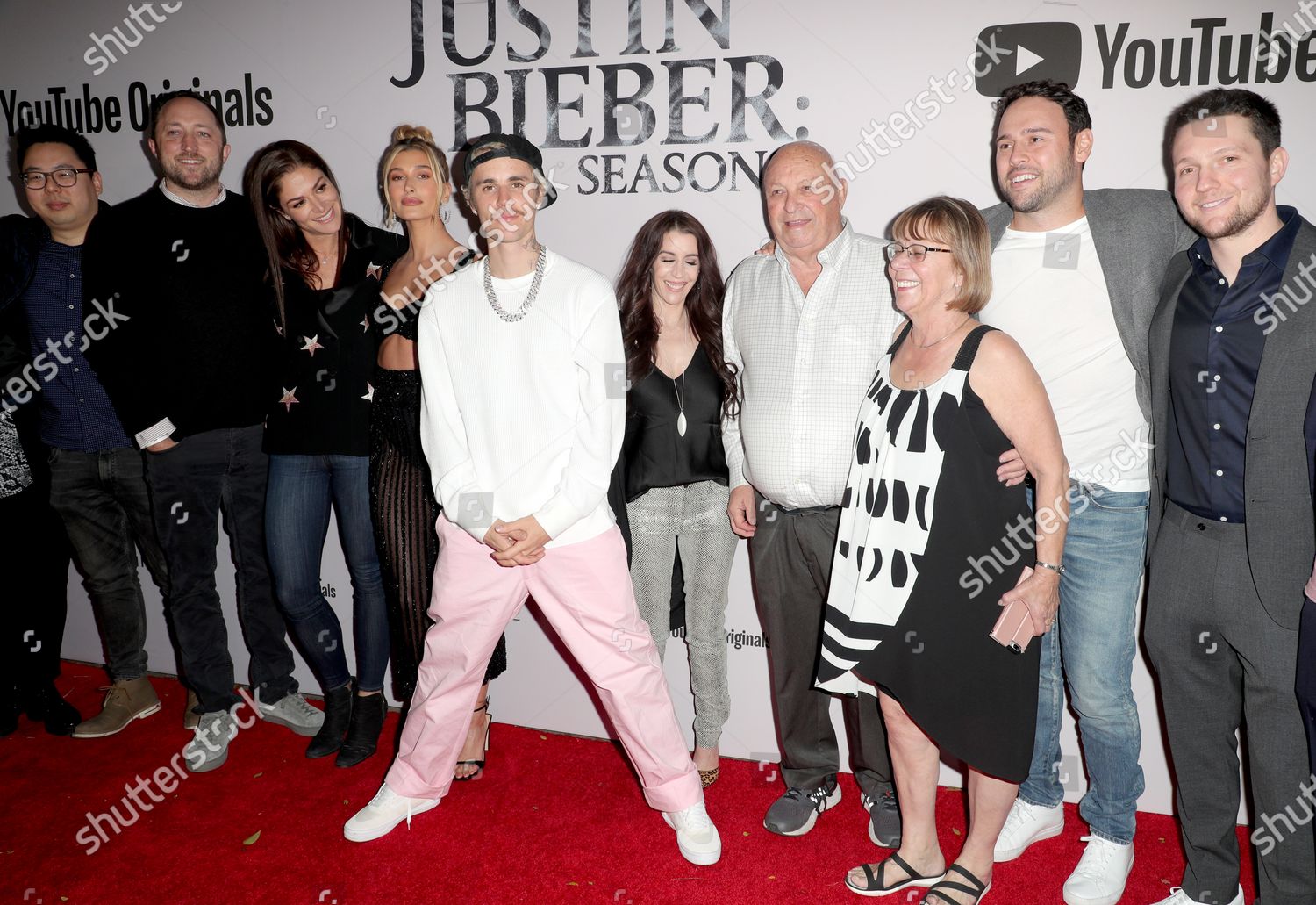 Hailey Bieber Justin Bieber Pattie Mallette Editorial Stock Photo