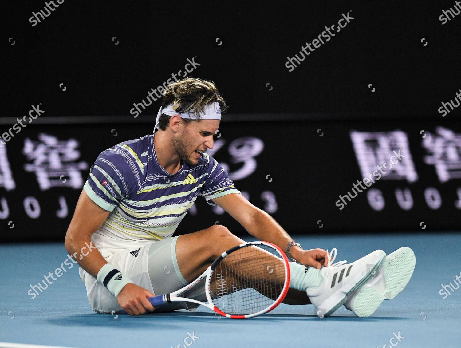 Dominic Thiem Falls Court Trying Return Editorial Stock Photo - Stock ...