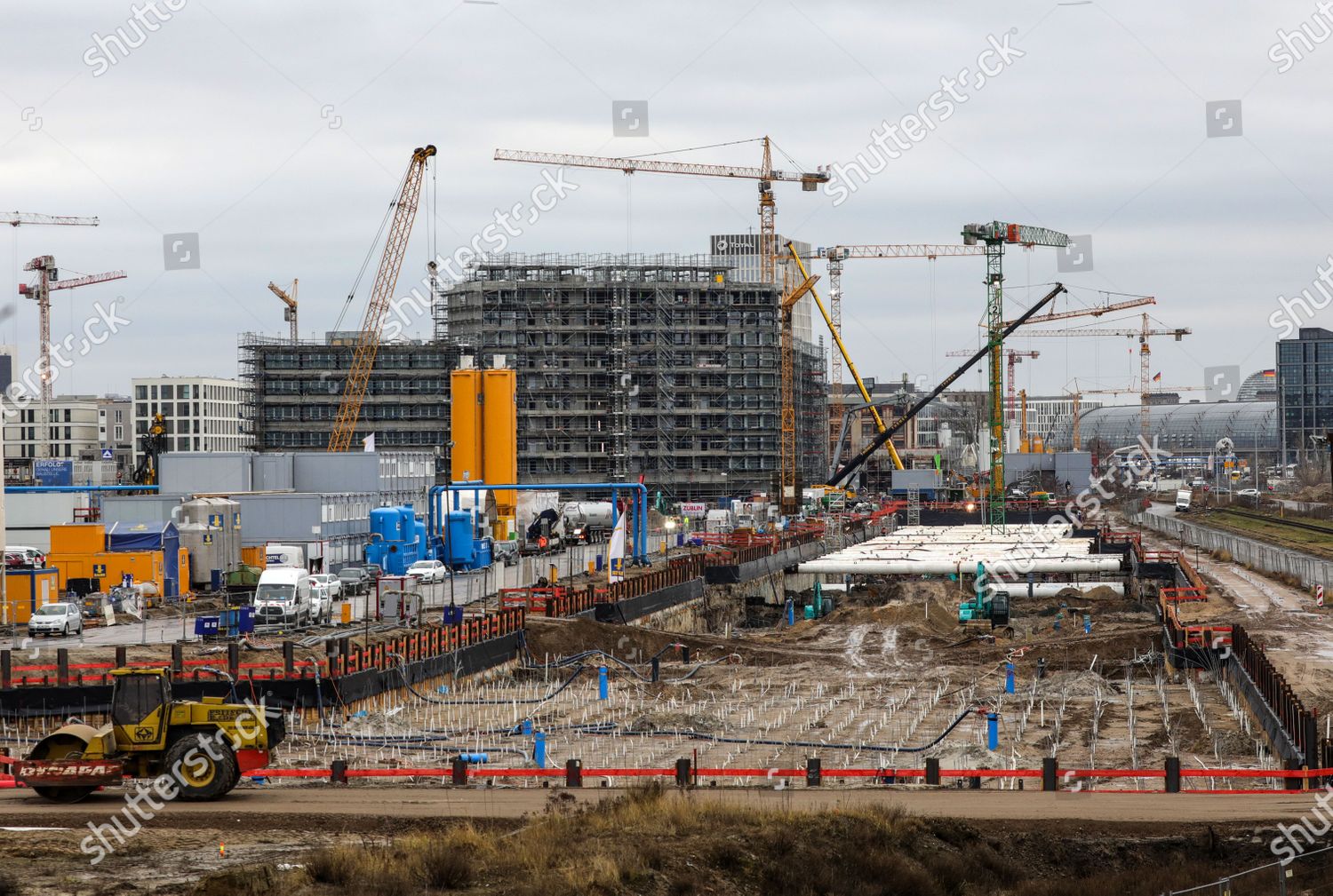 General View Construction Site Center Berlin Germany Editorial Stock Photo Stock Image Shutterstock