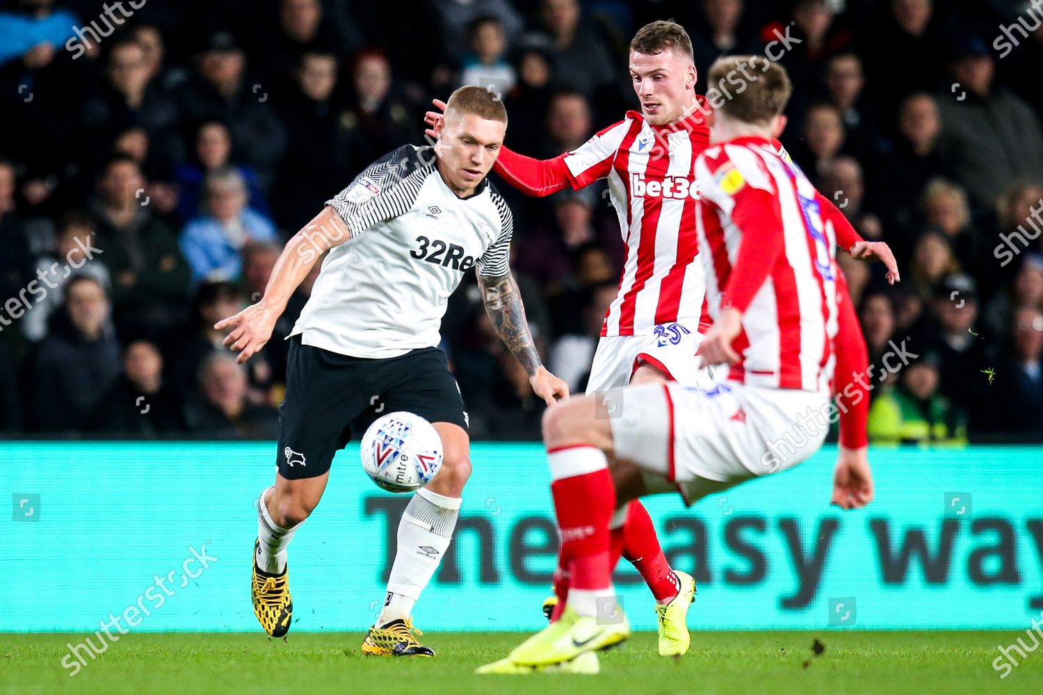 Martyn Waghorn Derby County Takes On Editorial Stock Photo - Stock ...