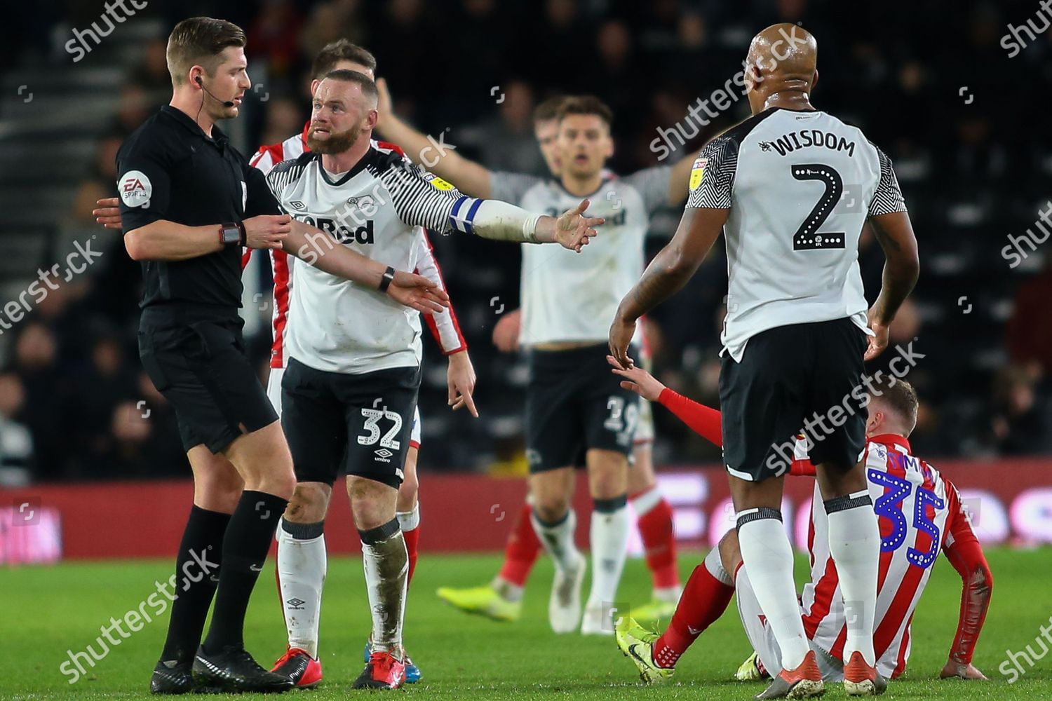 Derby County Playercoach Wayne Rooney 32 Editorial Stock Photo - Stock ...