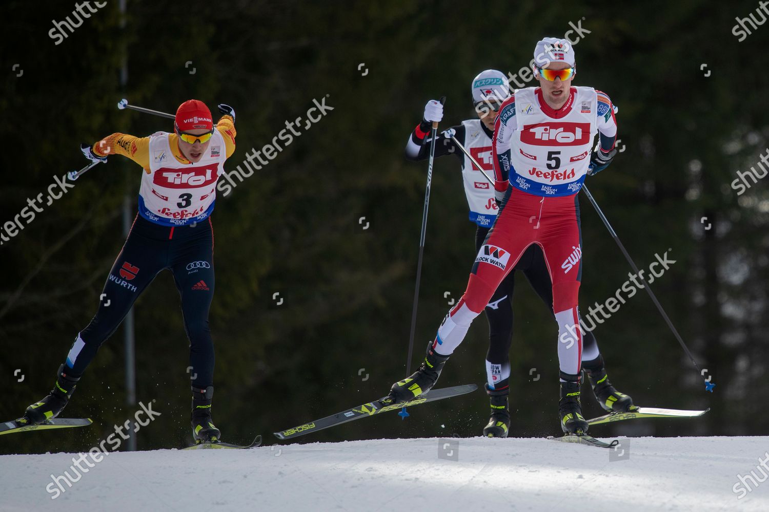 Eric Frenzel Germany Left Akito Watabe Editorial Stock Photo - Stock