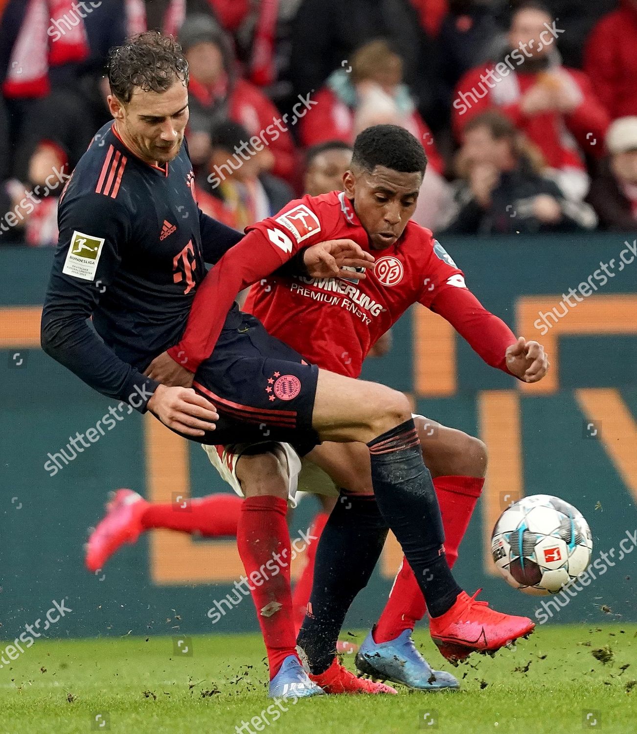 Bayerns Leon Goretzka L Action Against Mainzs Editorial Stock Photo Stock Image Shutterstock