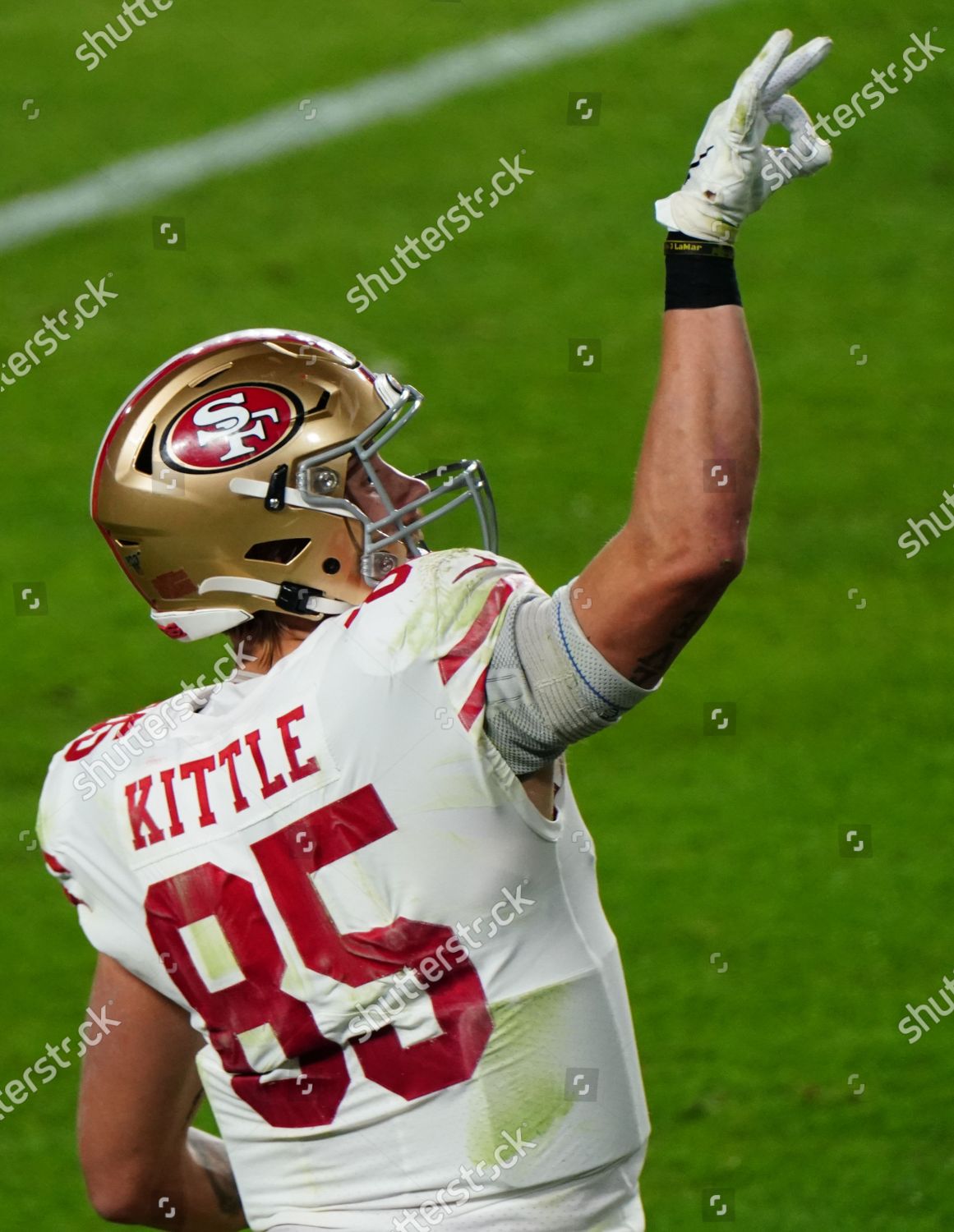 Download George Kittle Montage 49ers Iphone Wallpaper