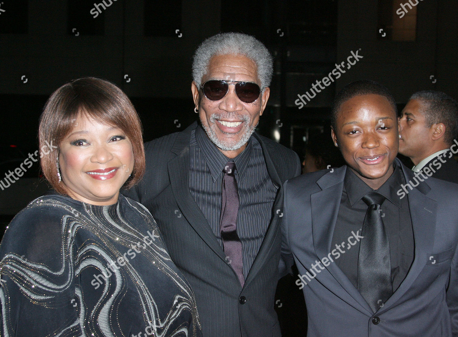 Morgan Freeman Zindzi Mandela Zwelabo Mandela Editorial Stock Photo