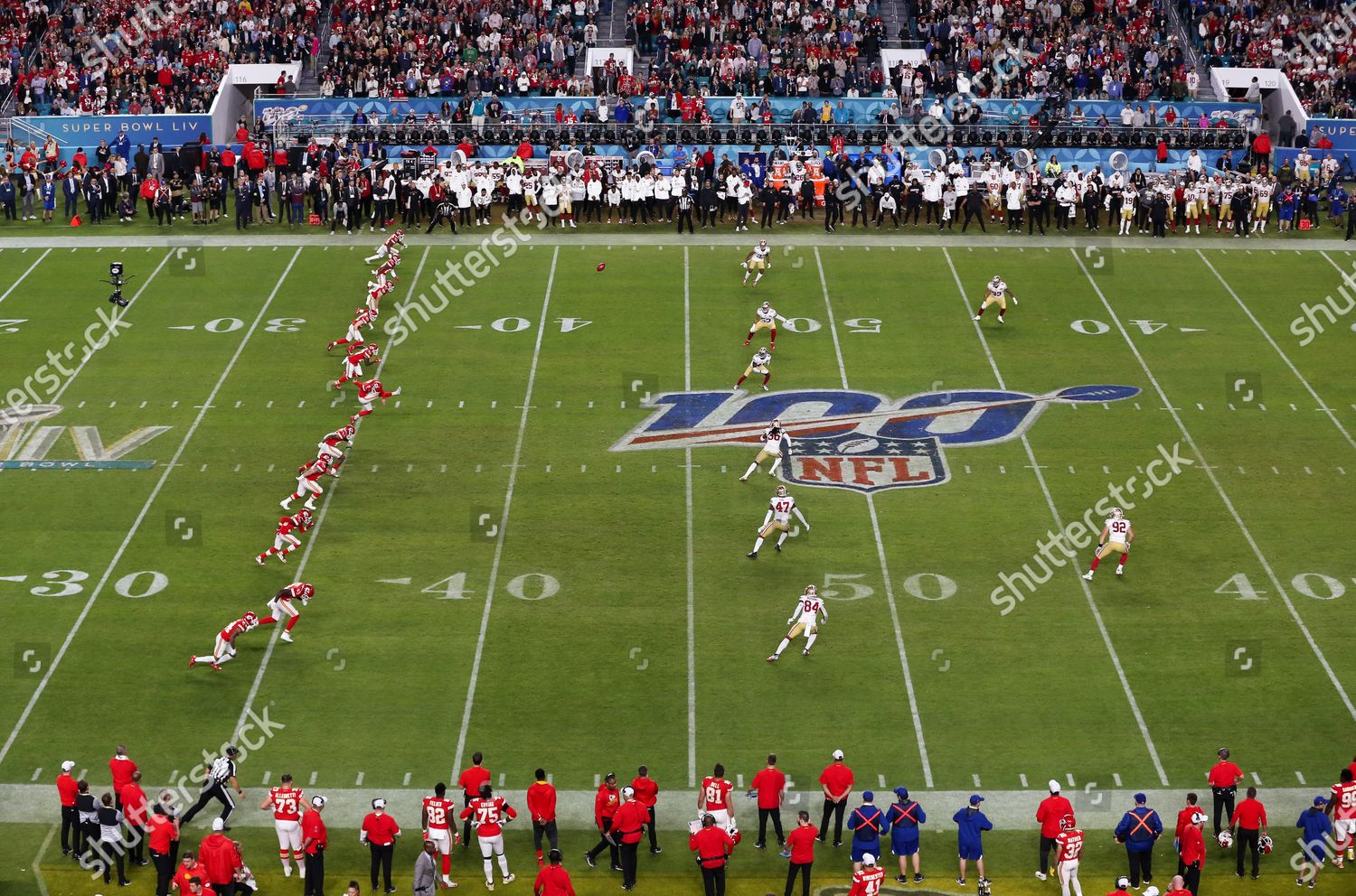 Kansas City Chiefs Kick Off Against Editorial Stock Photo - Stock Image ...