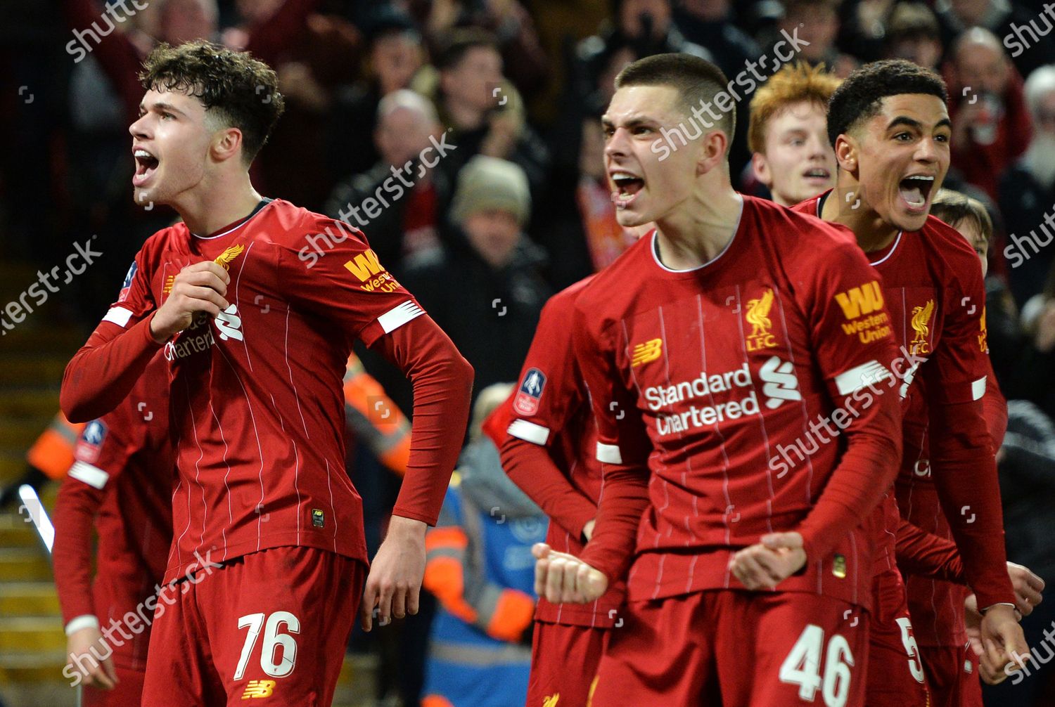 Liverpool Players Celebrate After Going 10 Through Editorial Stock Photo Stock Image Shutterstock