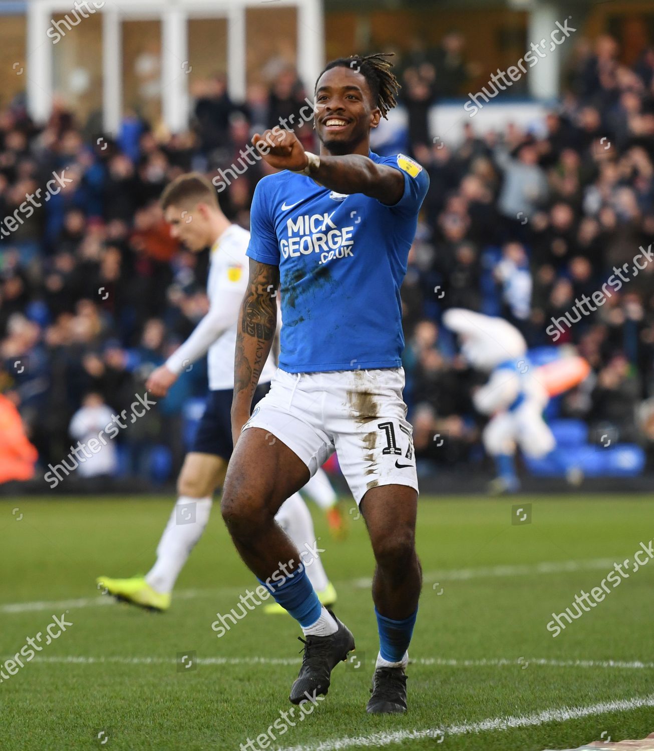 Ivan Toney Peterborough United Celebrates Scoring Editorial Stock Photo ...