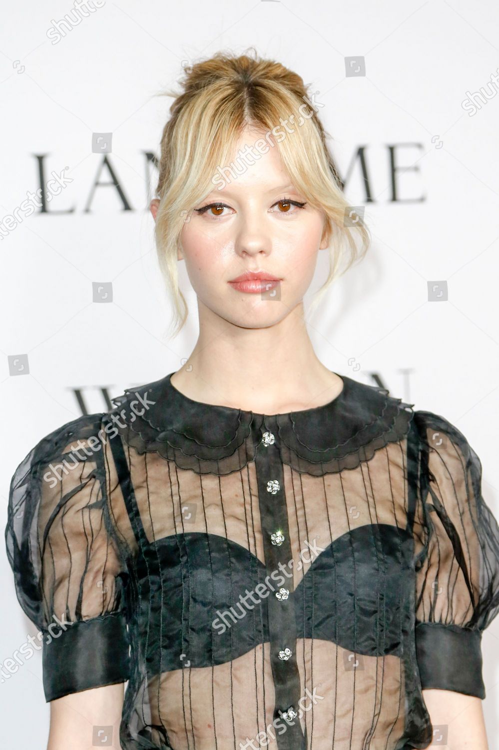 Mia Goth Attends Vanity Fair Lancome Editorial Stock Photo - Stock