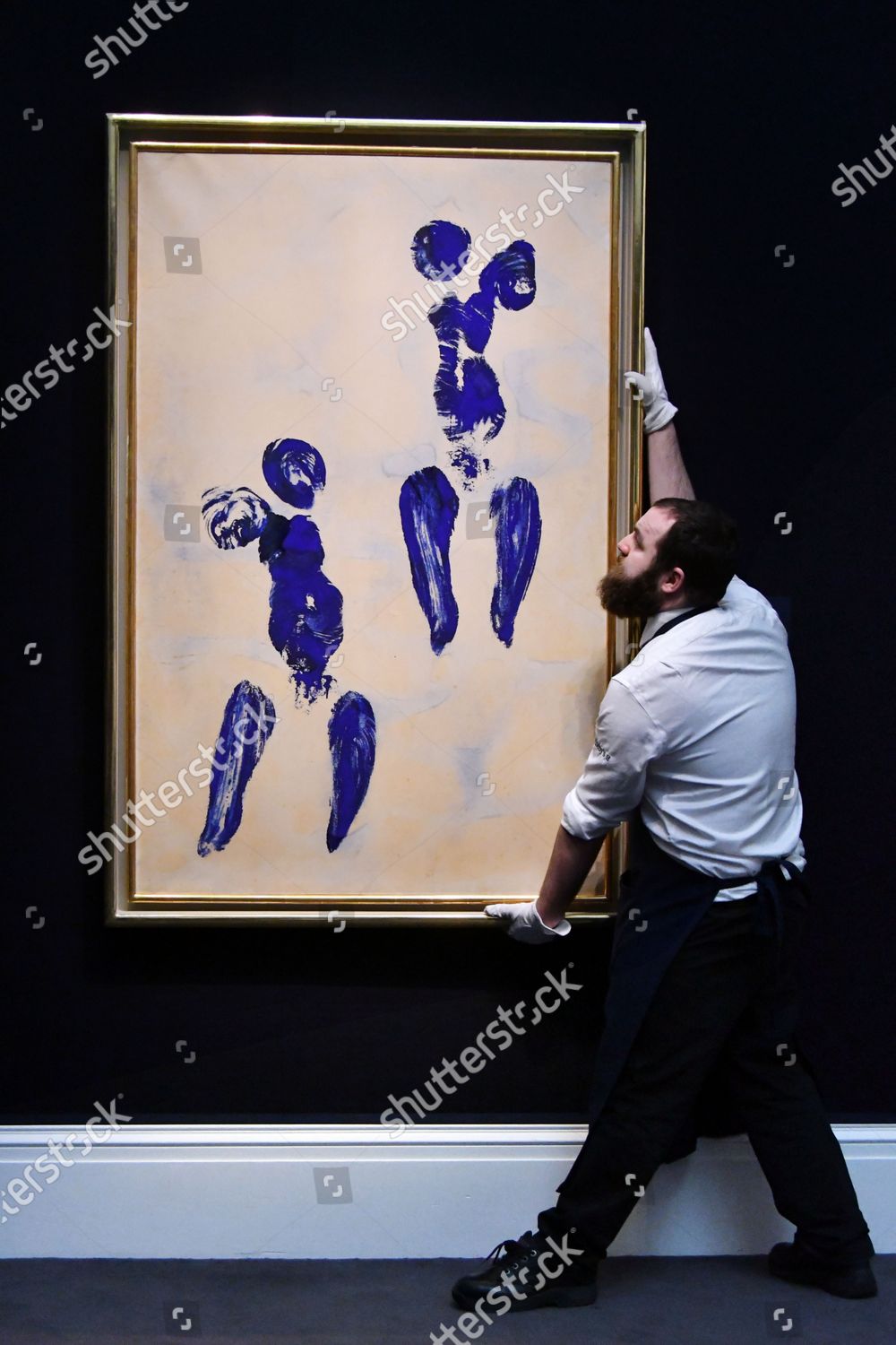 Yves Klein Untitled Anthropometry Ant 132 Editorial Stock Photo Stock   Shutterstock 10550585m 