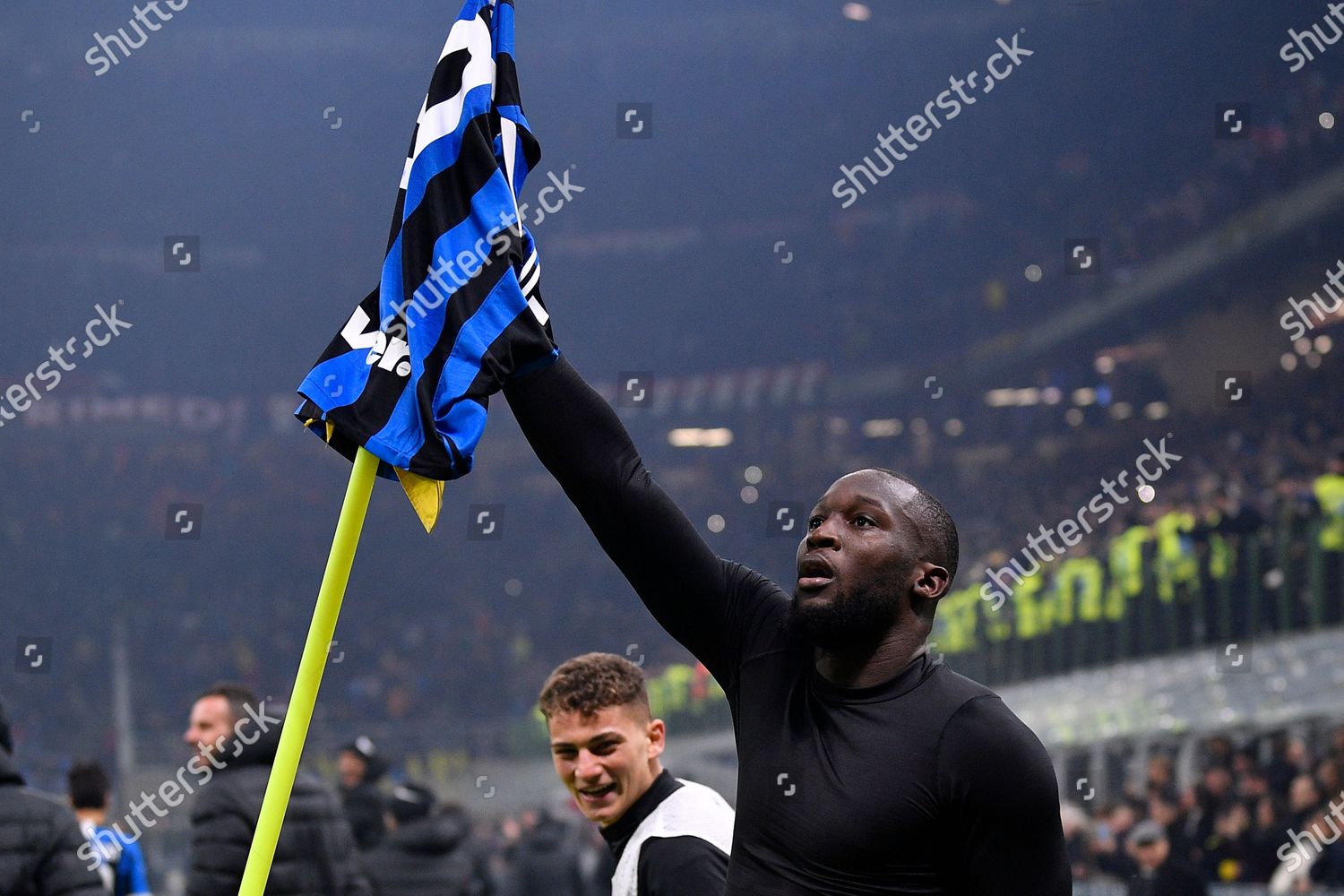 Romelu Lukaku Inter Milan Celebrates After Editorial Stock Photo ...