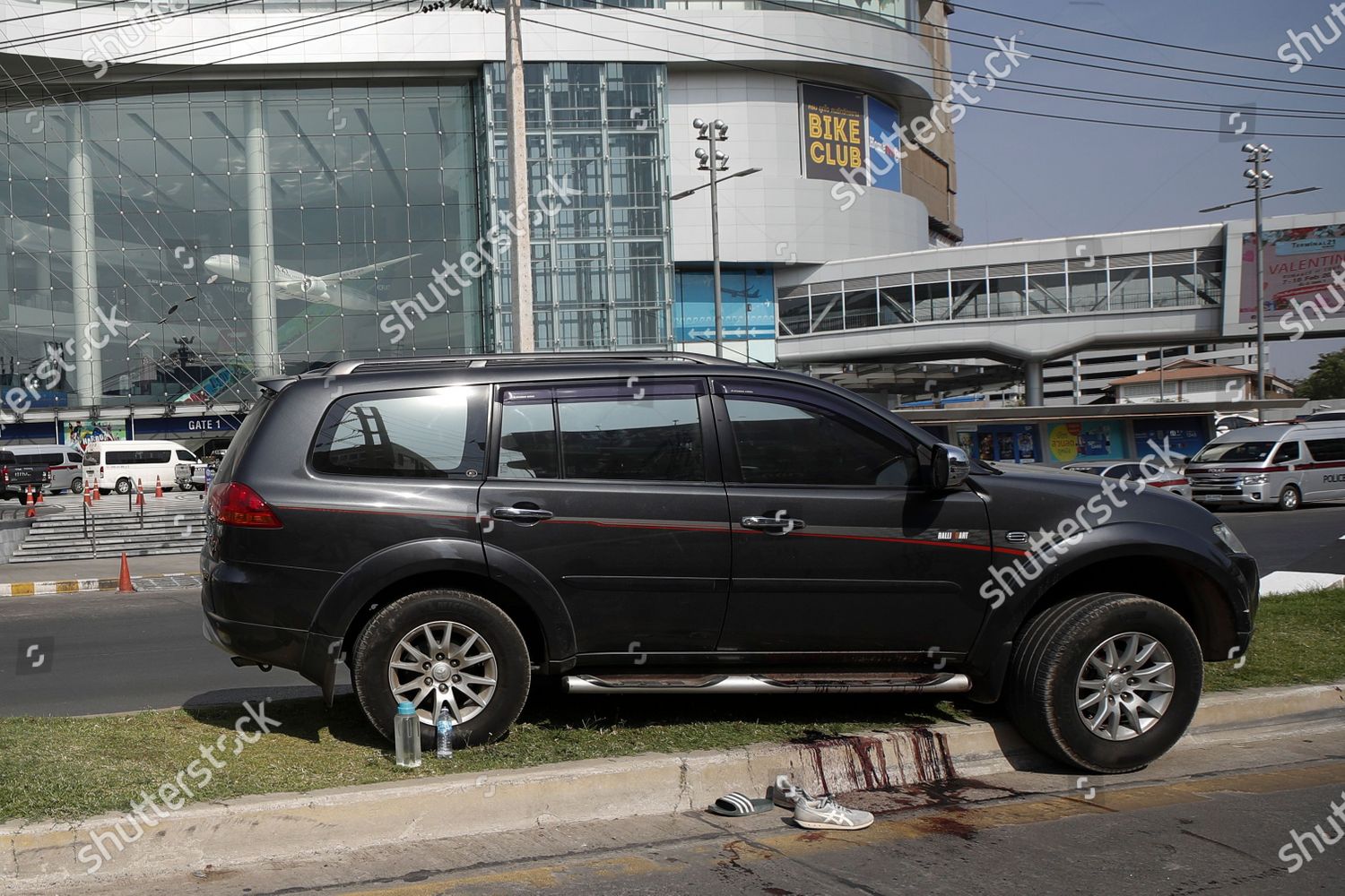 Shoes Lay Next Blood Stains Near Vehicle Editorial Stock Photo Stock Image Shutterstock