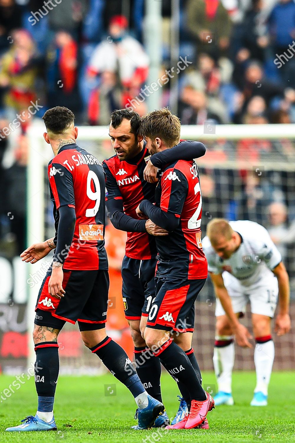 Genoas Goran Pandev C Jubilates His Teammates Editorial Stock Photo Stock Image Shutterstock