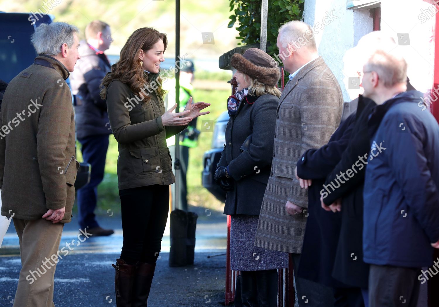 Foto de stock de Catherine Duchess of Cambridge visit to Northern Ireland - 12 Feb 2020