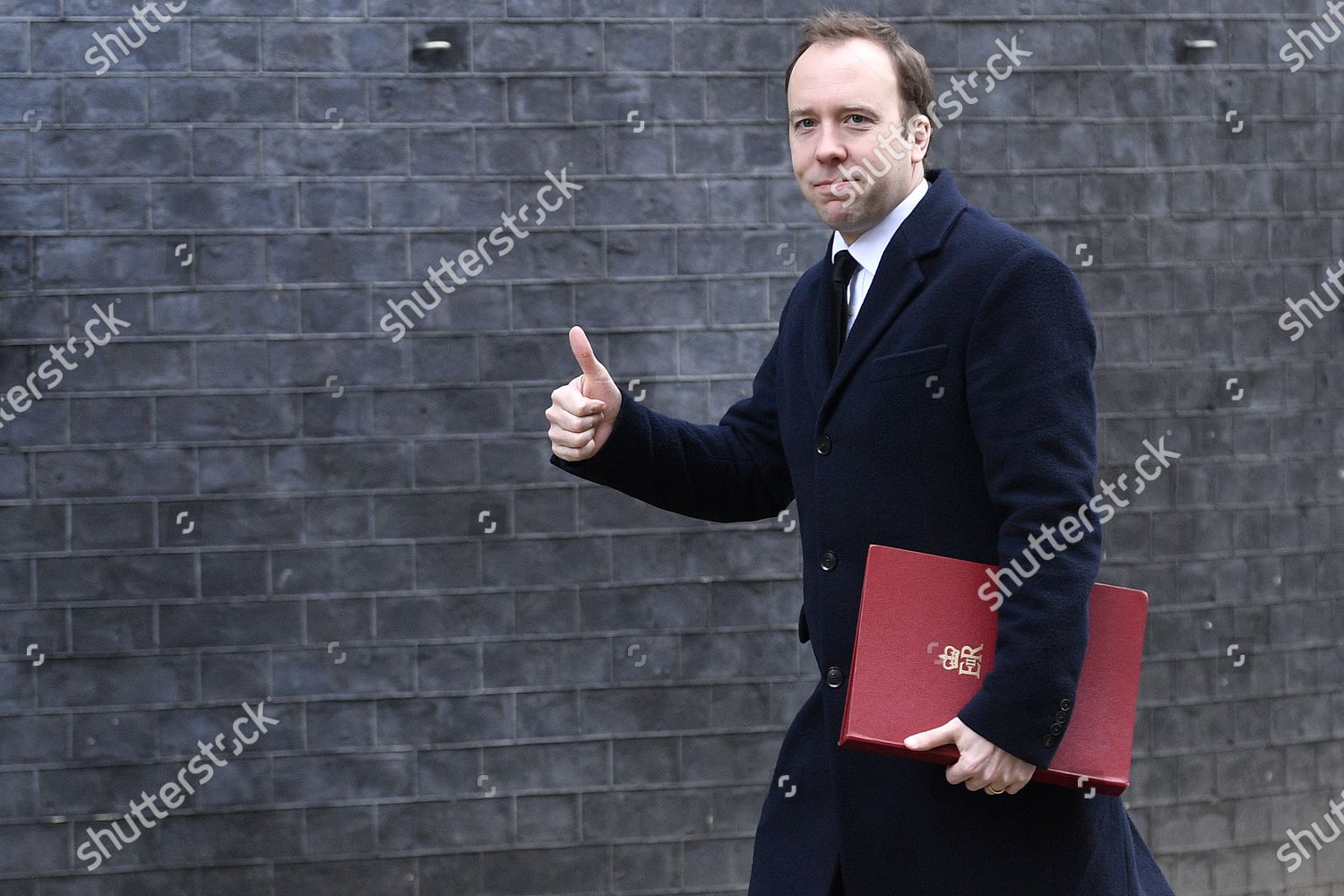 Britains Health Secretary Matt Hancock Arrives Editorial Stock Photo ...