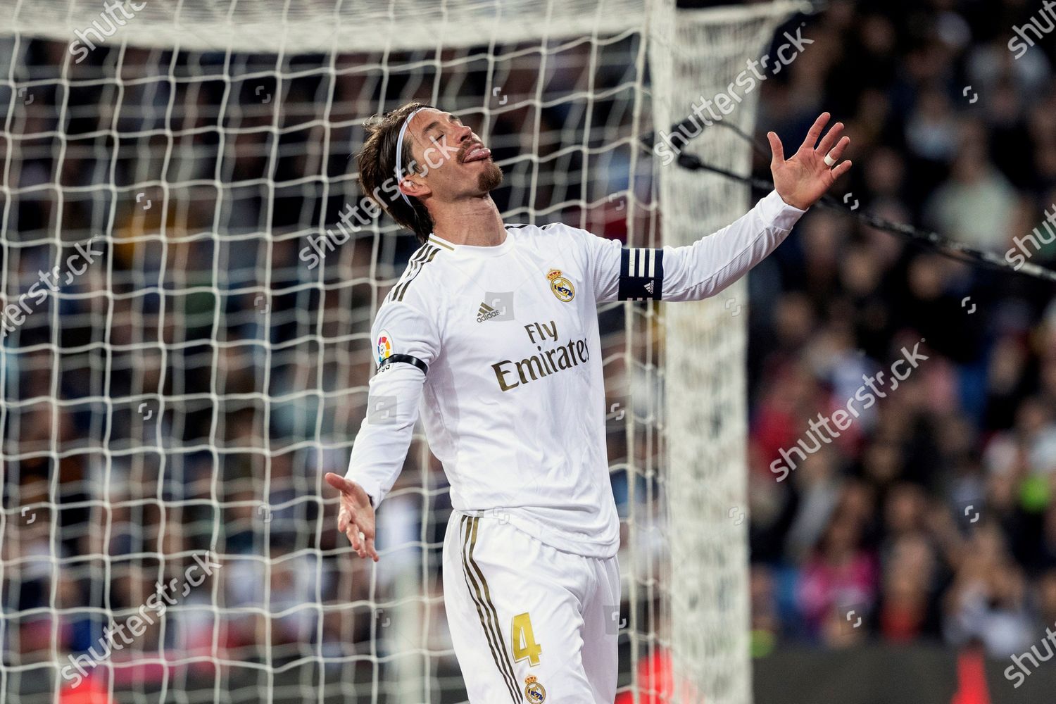 Real Madrids Defender Sergio Ramos Reacts Editorial Stock Photo Stock