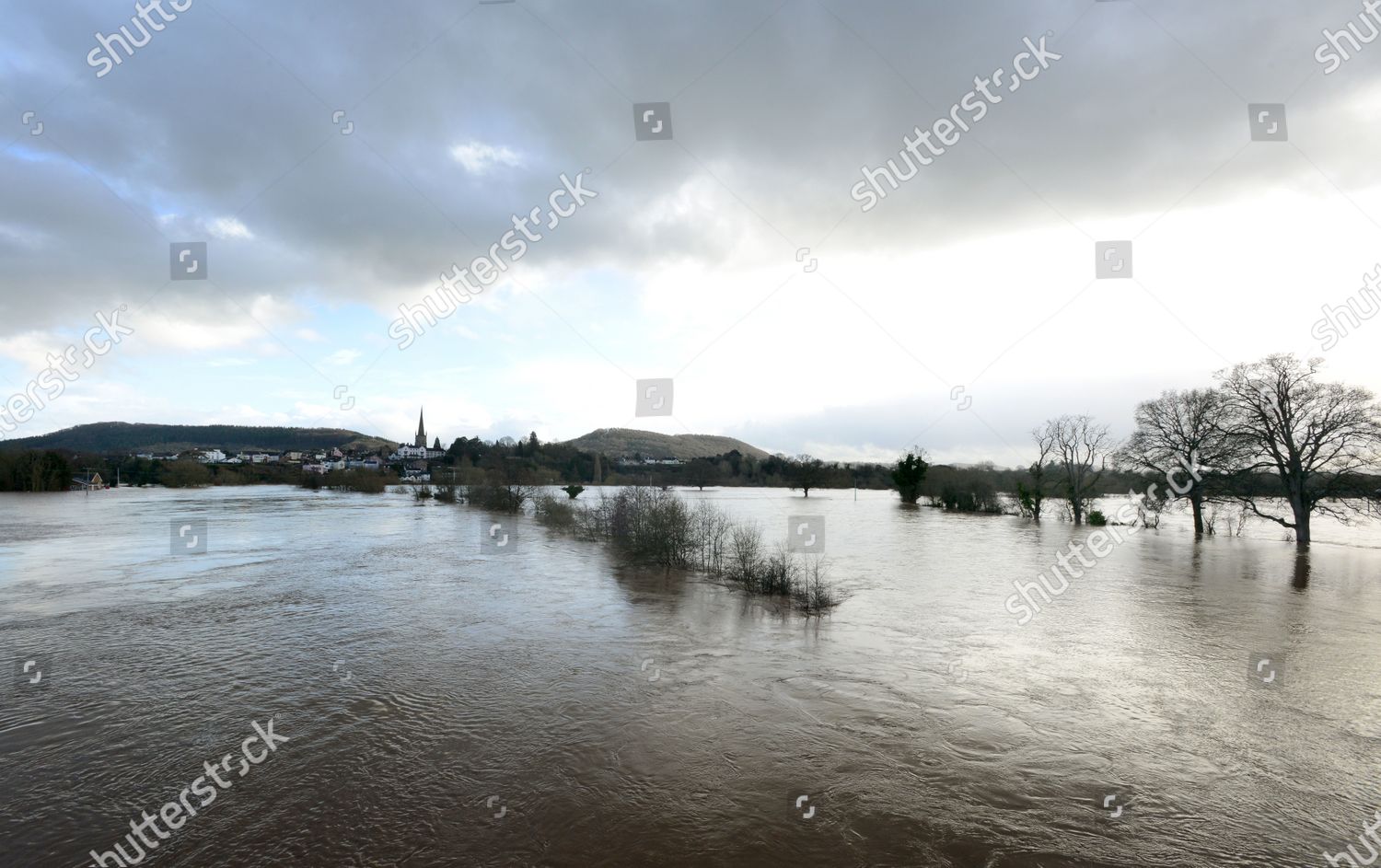 Flooding Ross On Wye After River Editorial Stock Photo Stock Image