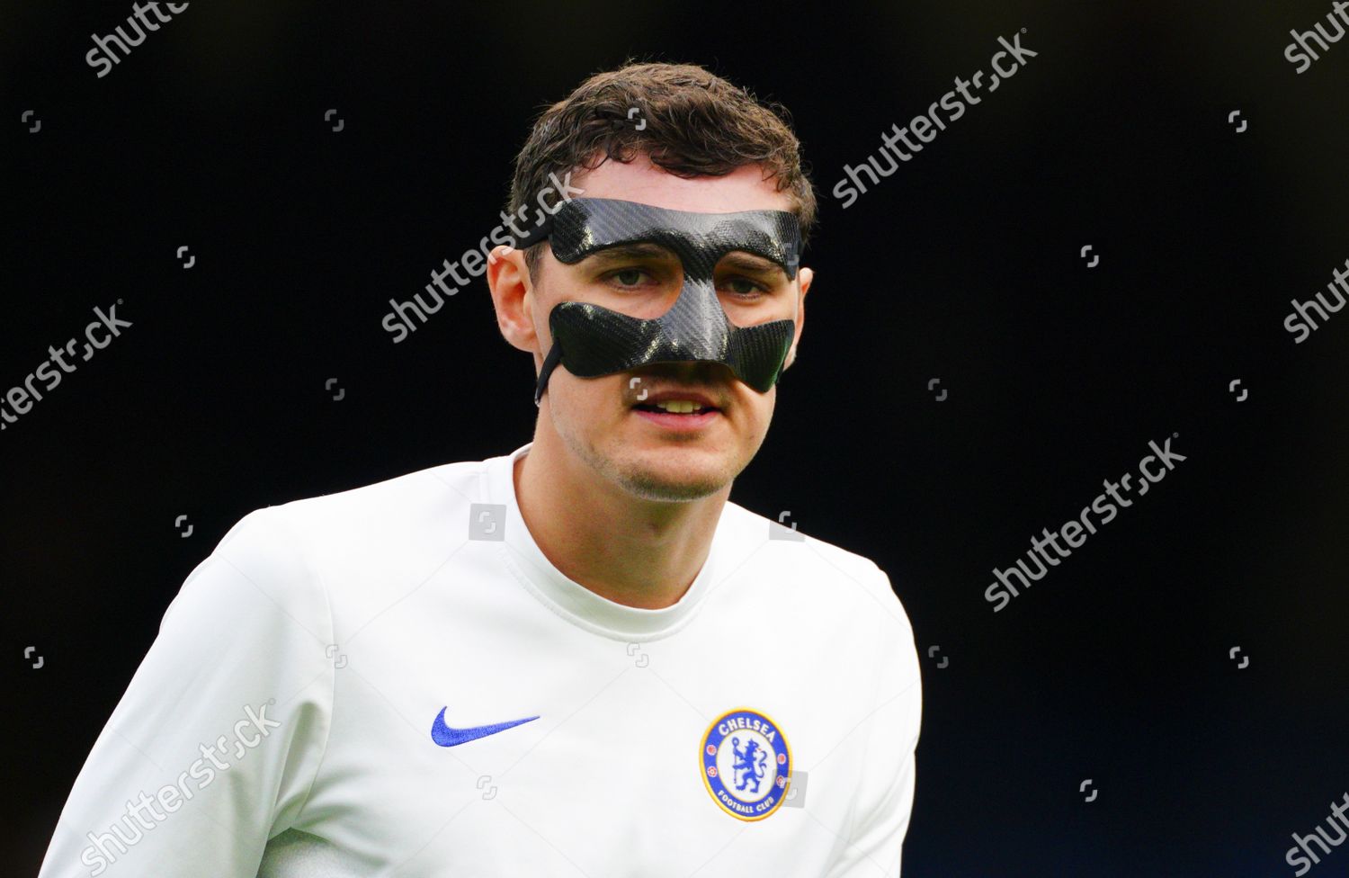 Andreas Christensen Chelsea Warms Wearing Protective Mask Editorial Stock Photo Stock Image Shutterstock