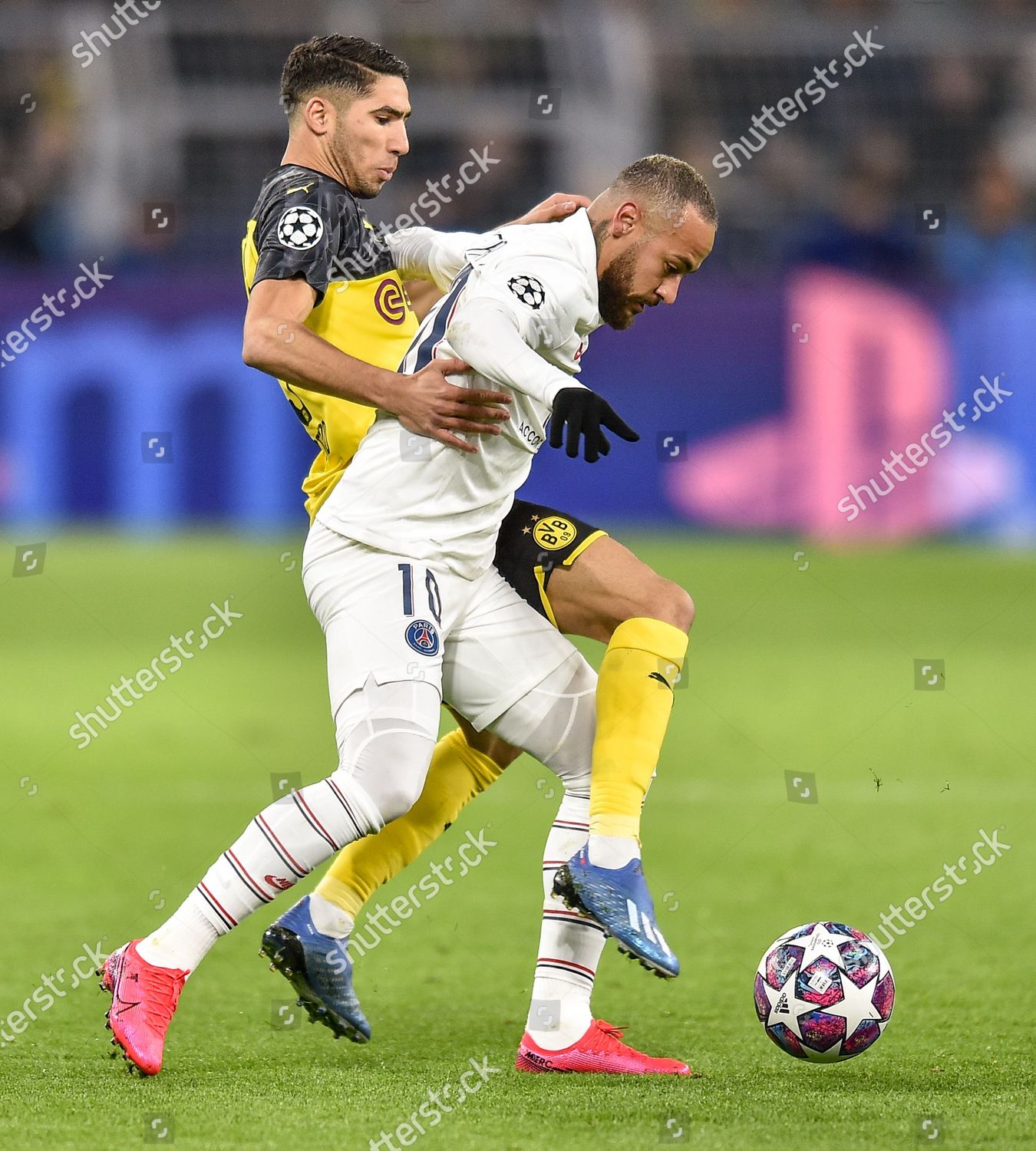 Achraf Hakimi Borussia Dortmund Neymar Jr Editorial Stock Photo - Stock ...