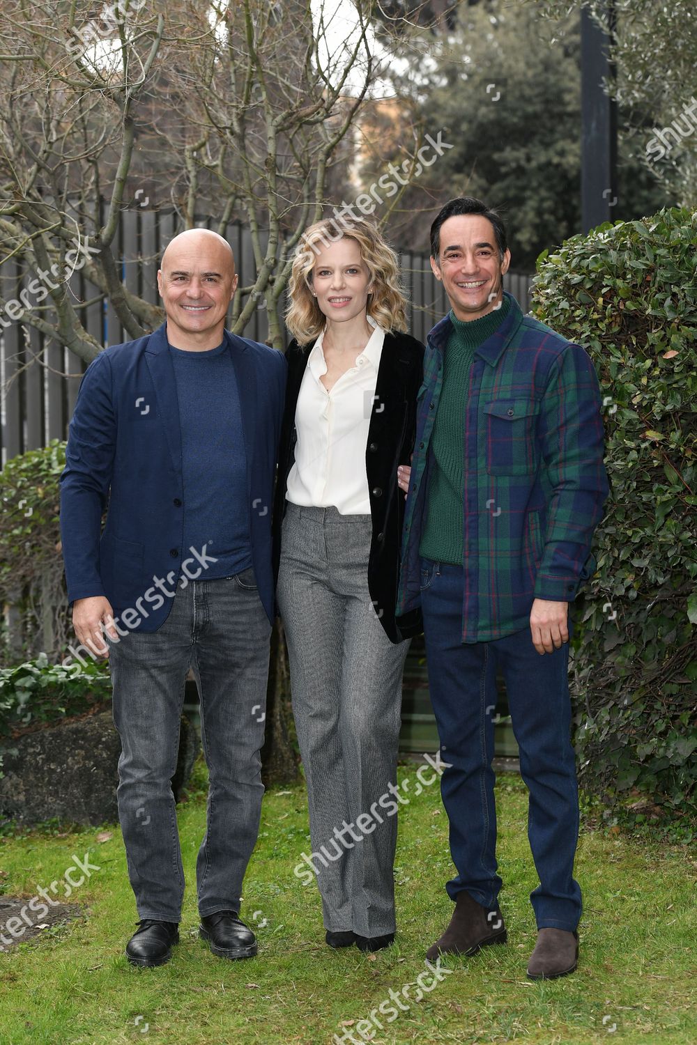 Luca Zingaretti Sonia Bergamasco Peppino Mazzotta Editorial Stock Photo