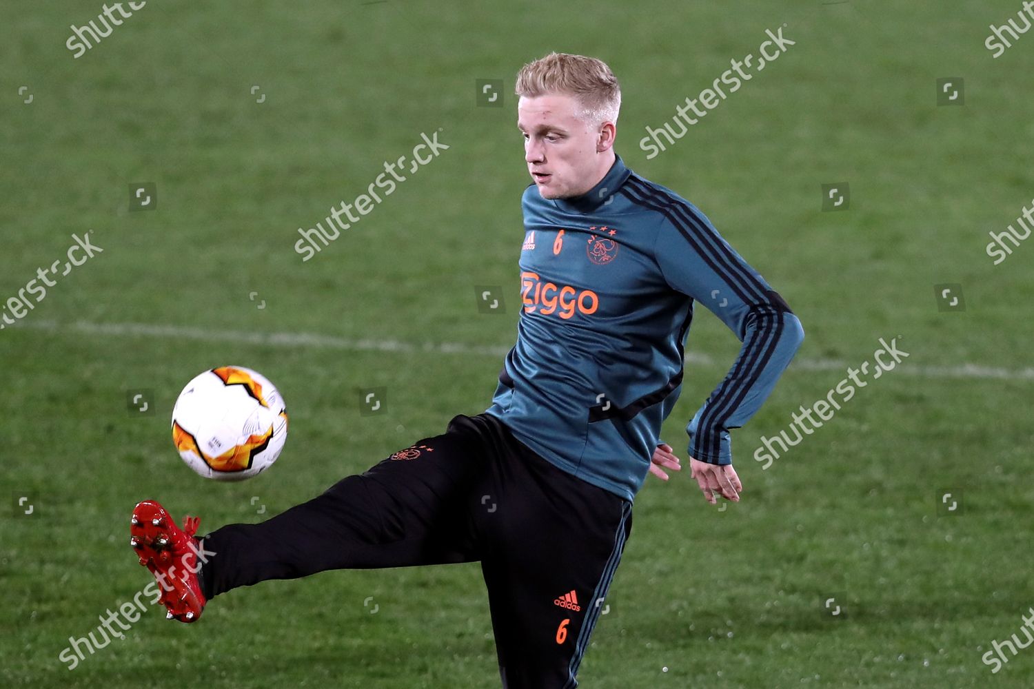 Ajaxs midfielder Donny van de Beek attends Editorial Stock Photo ...