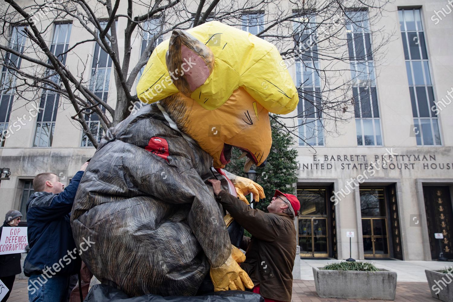 Members Mad Dog Pac Inflate Effigy Editorial Stock Photo Stock Image 