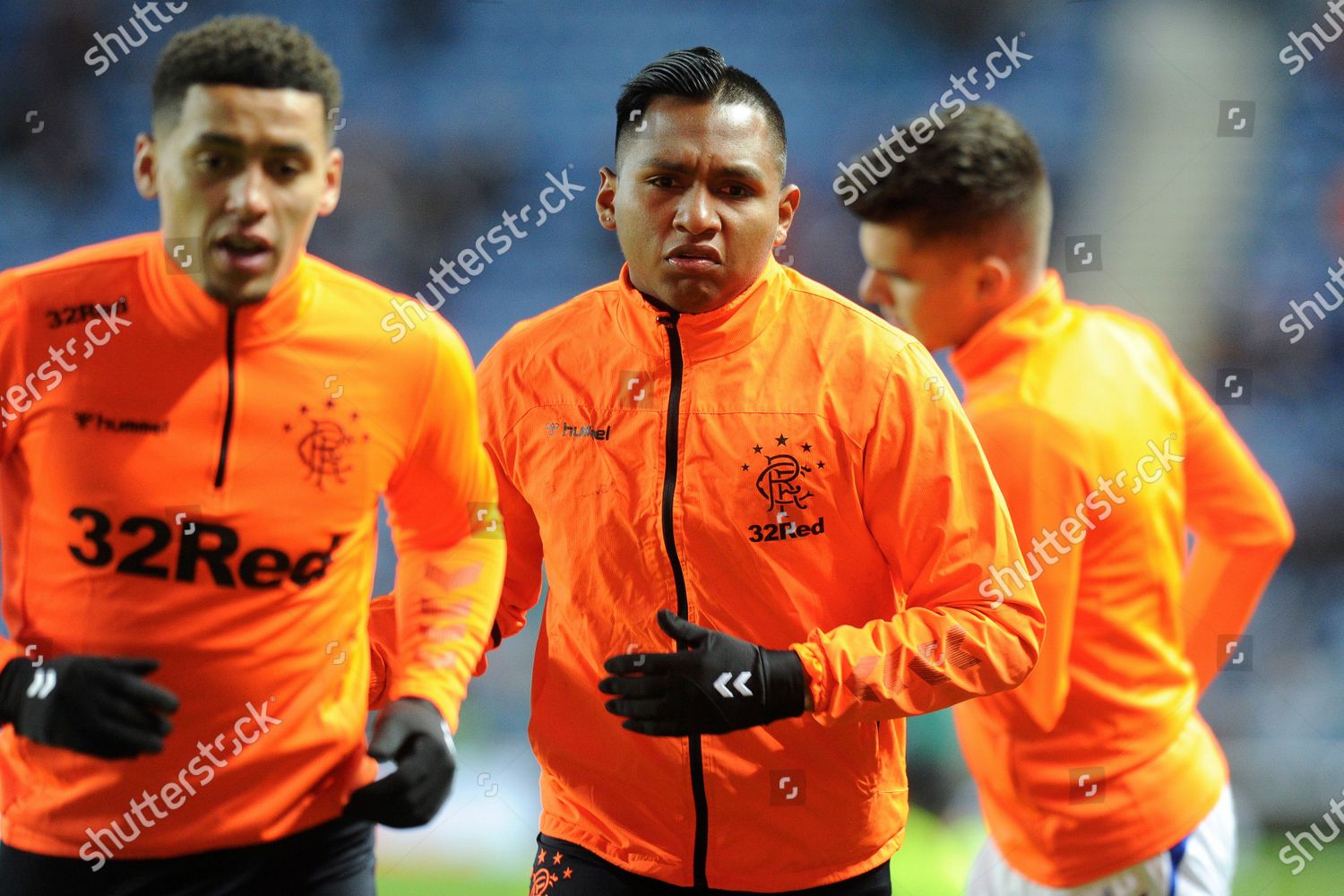 Alfredo Morelos Rangers Warms Ahead Game Editorial Stock Photo Stock