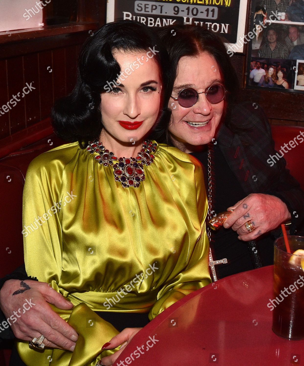 Ozzy Osbourne Dita Von Teese Editorial Stock Photo - Stock Image