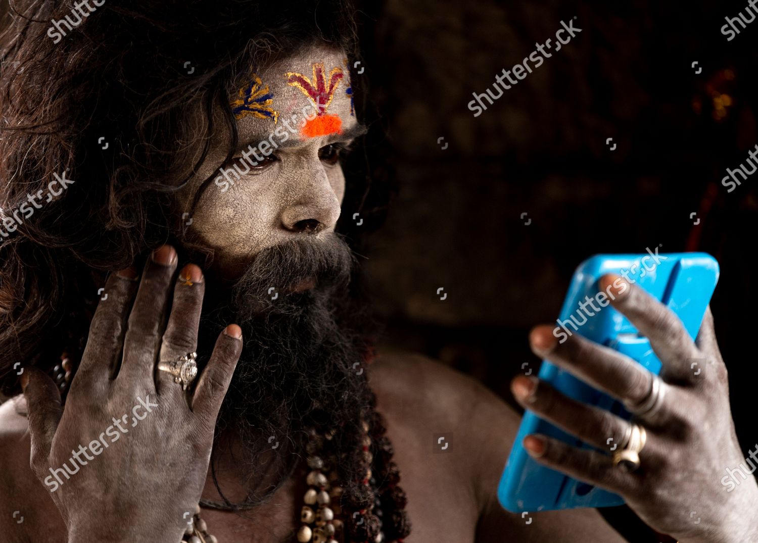 Sadhus Hindu Holy Person Smears Ashes On Editorial Stock Photo Stock Image Shutterstock