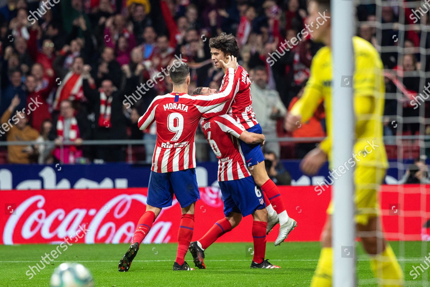 Atletico Madrids Joao Felix Back R Celebrates Editorial Stock Photo Stock Image Shutterstock