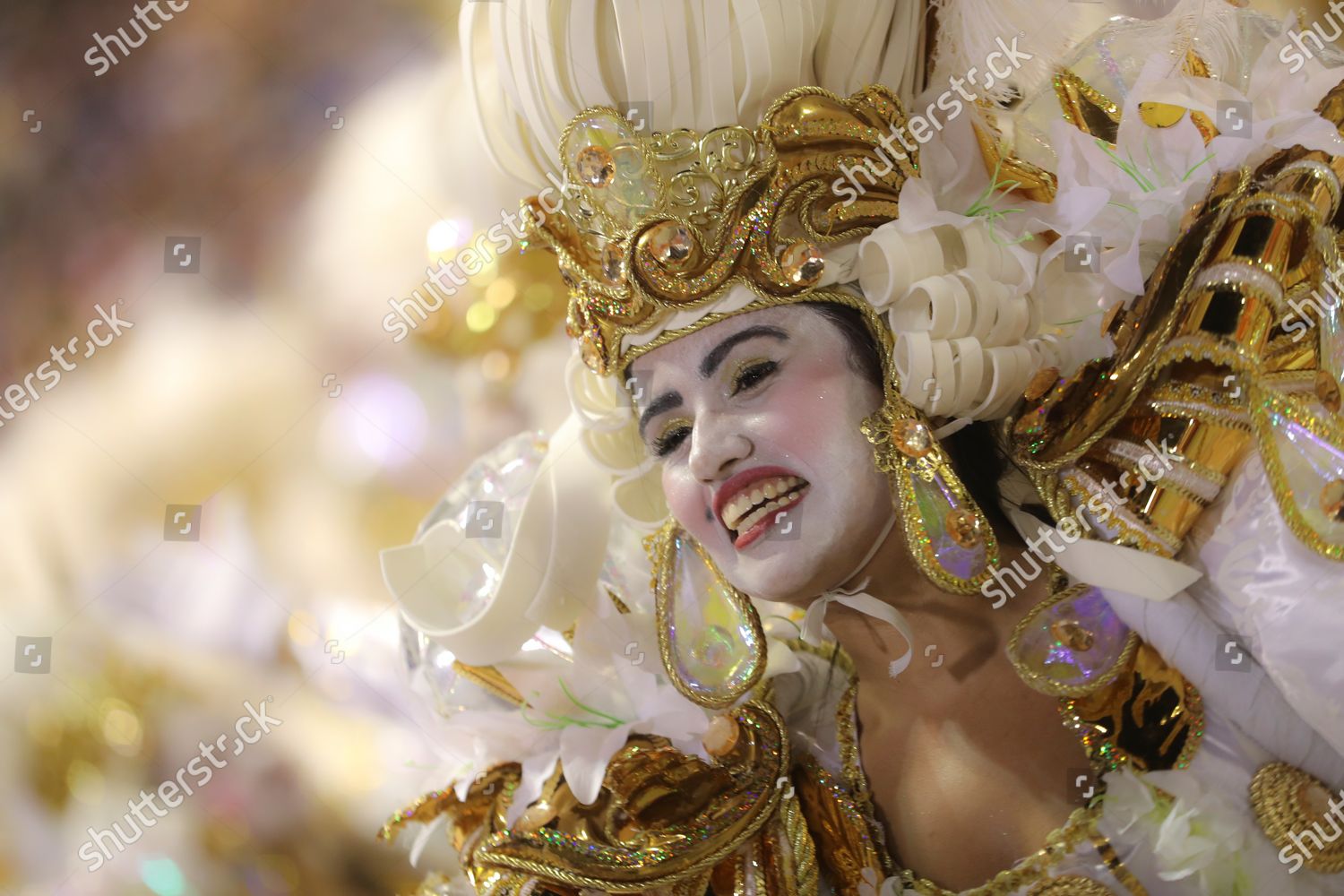 Members Beijaflor Samba School Take Part Parade Editorial Stock Photo Stock Image Shutterstock