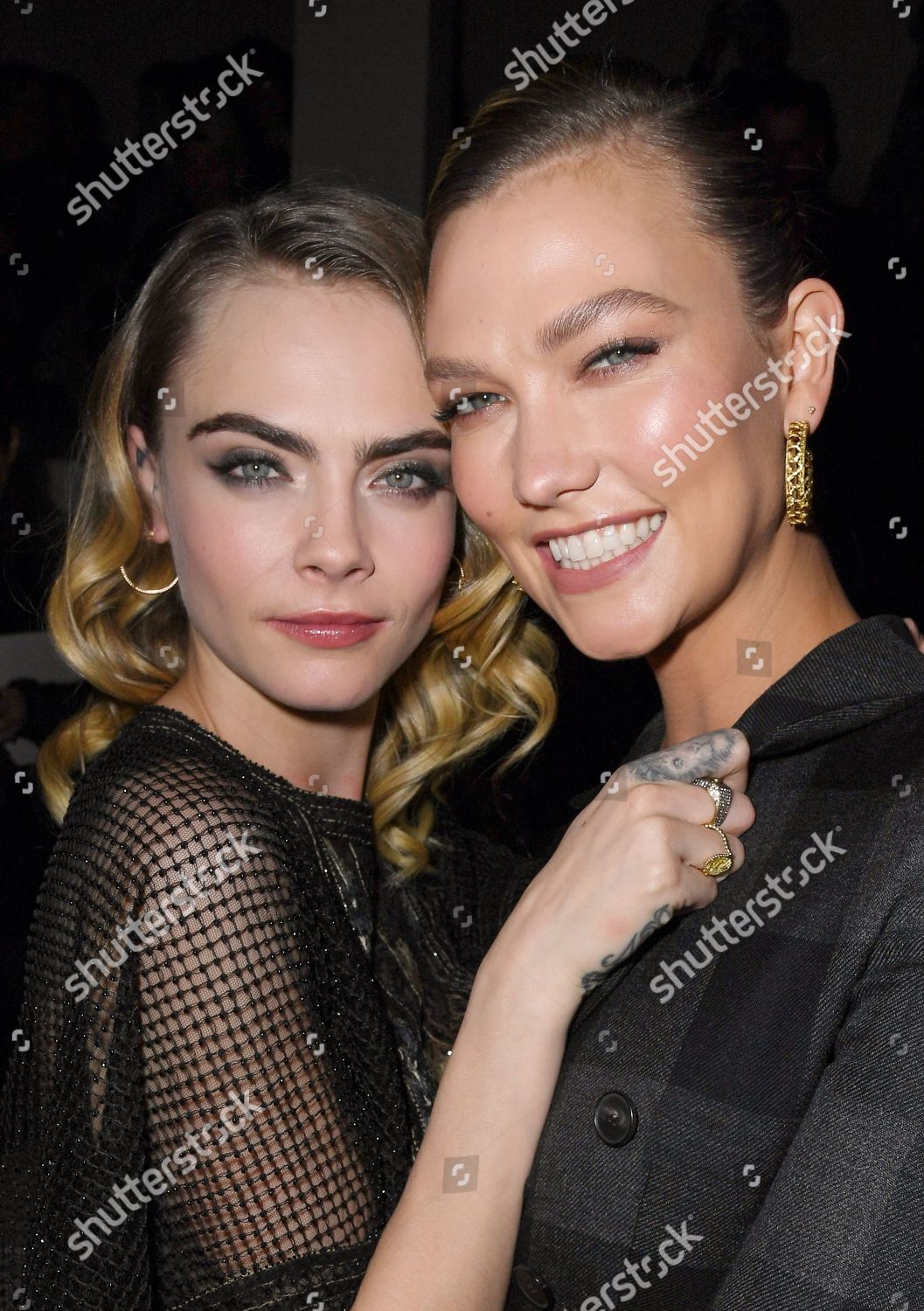 Cara Delevingne Karlie Kloss Front Row Editorial Stock Photo - Stock ...