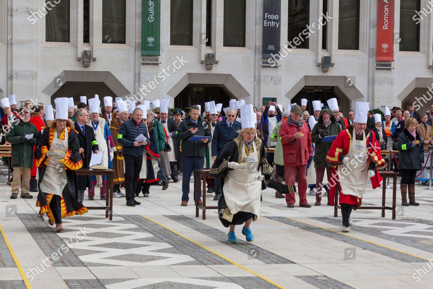 Interlivery Pancake Race On Shrove Tuesday Editorial Stock Photo - Stock  Image | Shutterstock