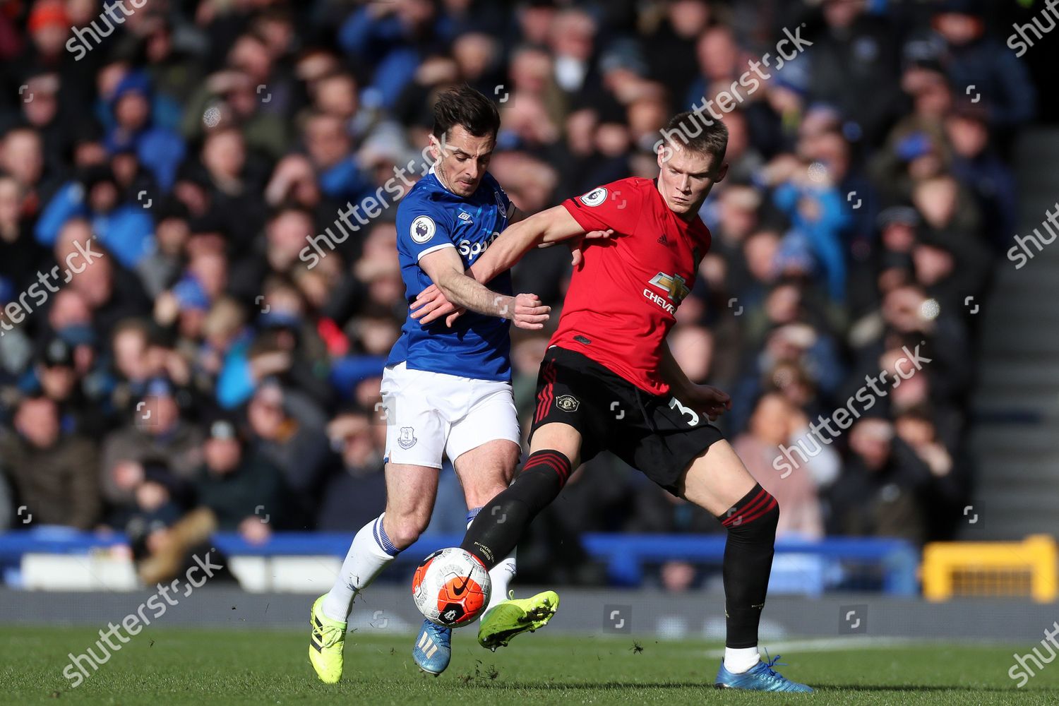 Leighton Baines Everton Scott Mctominay Manchester United Editorial Stock Photo Stock Image Shutterstock