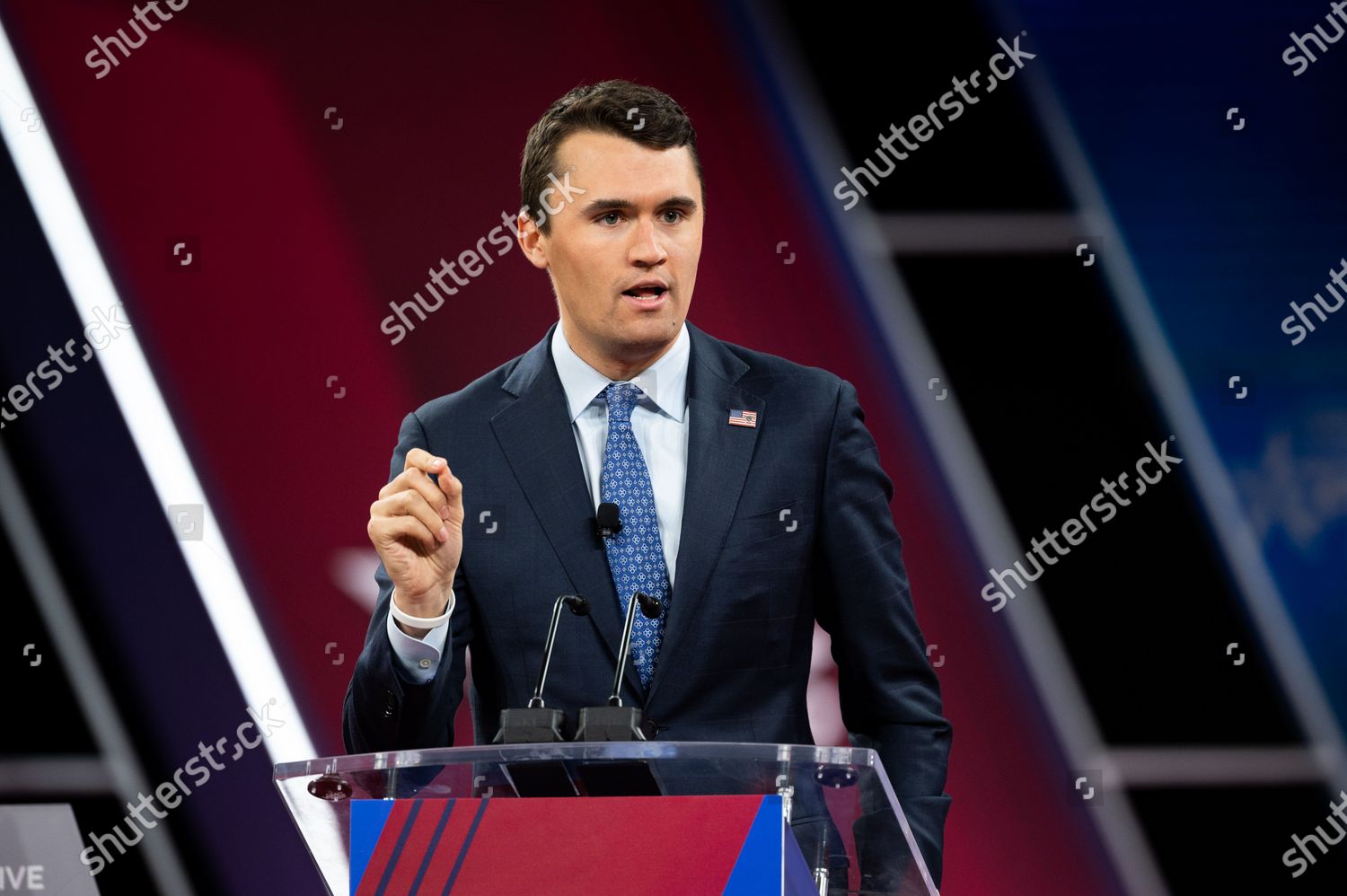 Charlie Kirk Turning Point Usa Speech Editorial Stock Photo - Stock ...