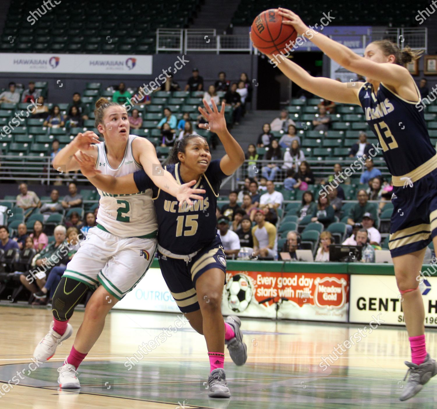 Hawaii Rainbow Wahine Guard Courtney Middap Editorial Stock Photo ...