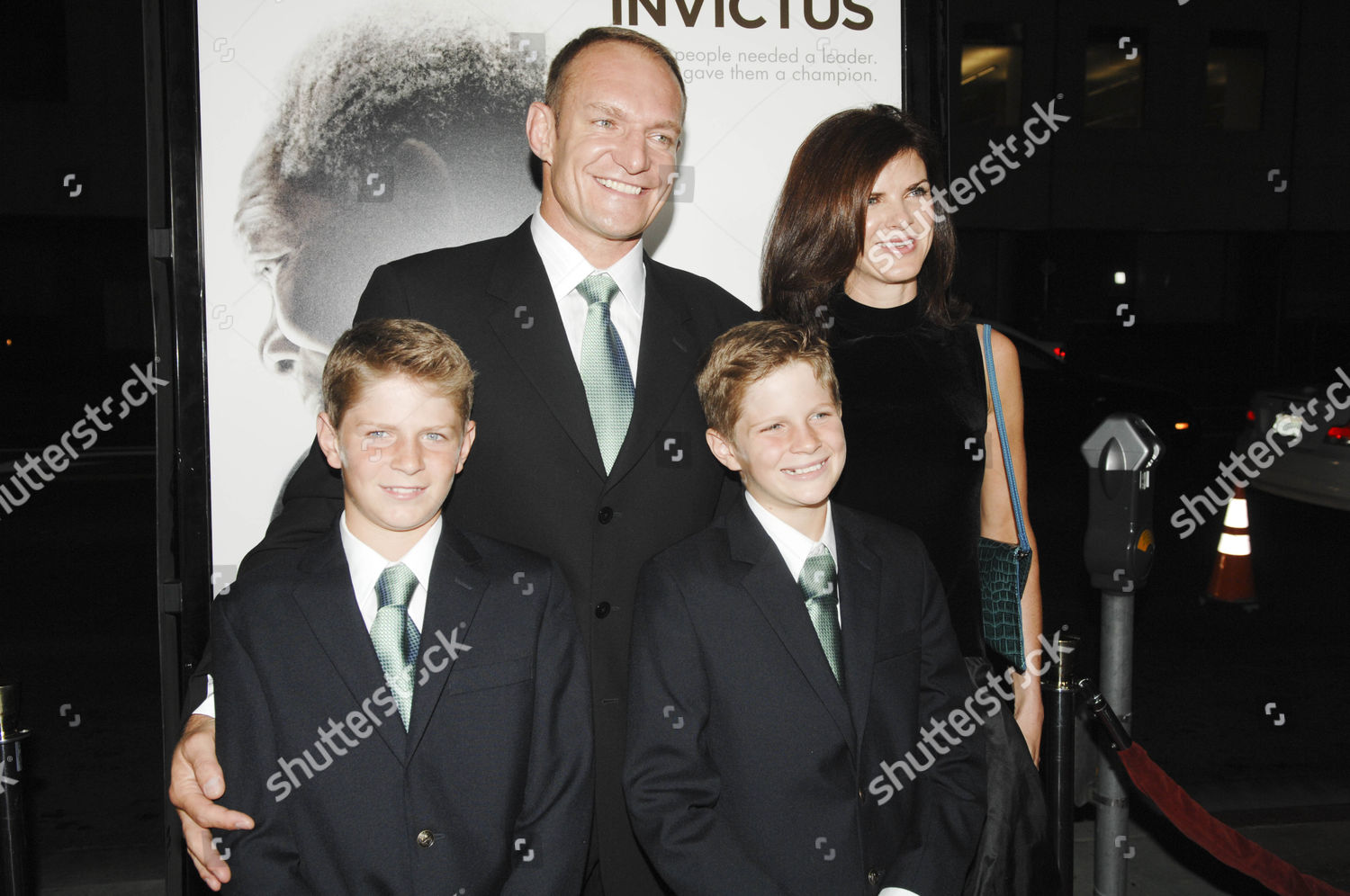 Francois Pienaar Wife Mary Sons John Editorial Stock Photo Stock