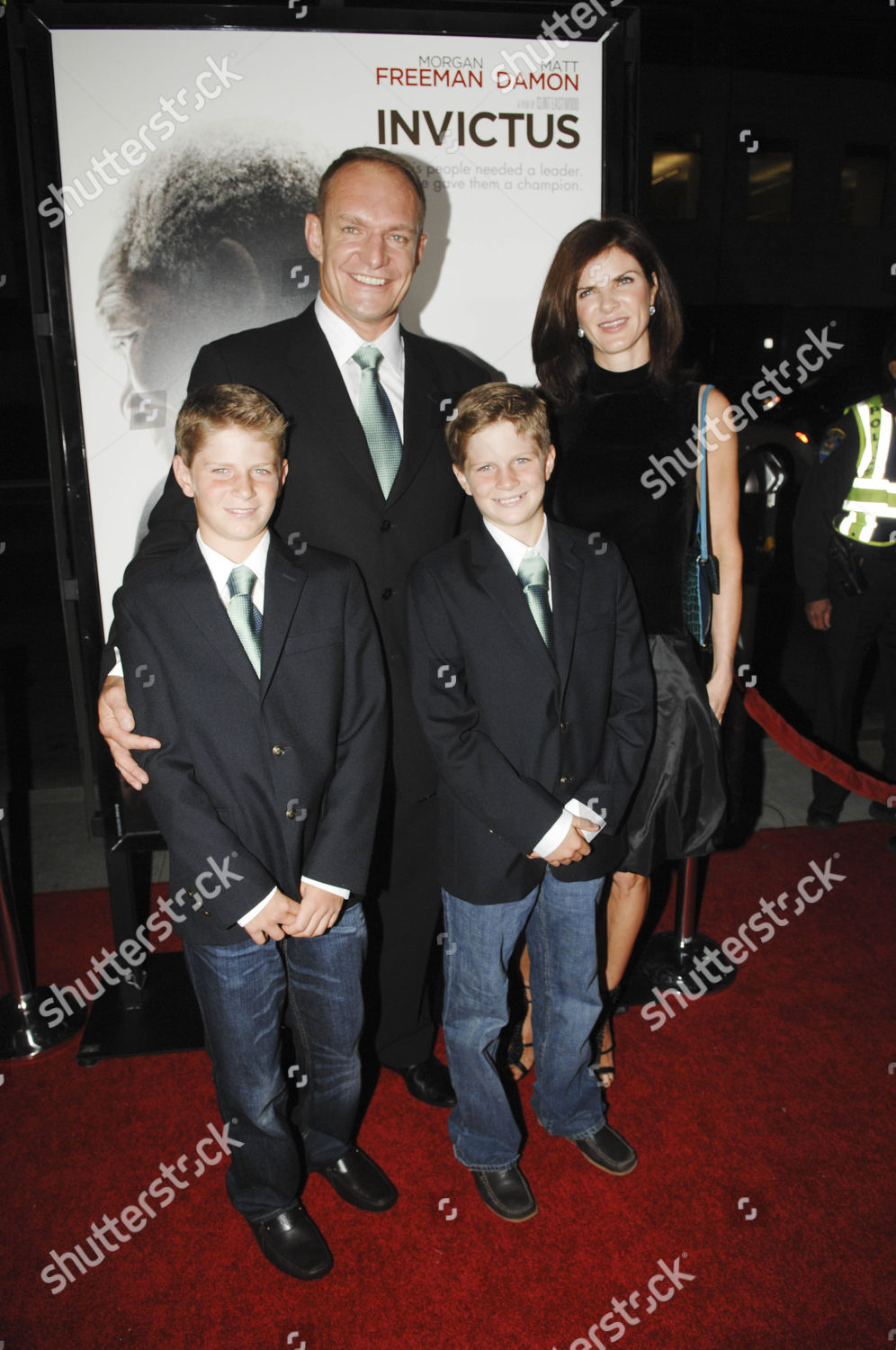 Francois Pienaar Wife Mary Sons John Editorial Stock Photo Stock