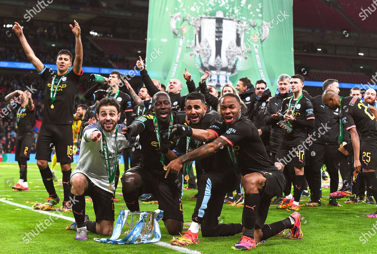 Manchester City Players Celebrate Trophy After Winning Editorial Stock Photo Stock Image Shutterstock
