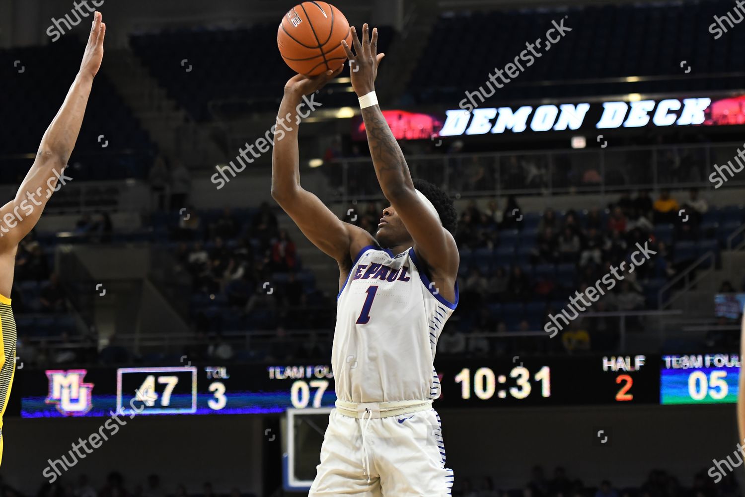 Depaul Blue Demons Forward Romeo Weems Editorial Stock Photo - Stock ...