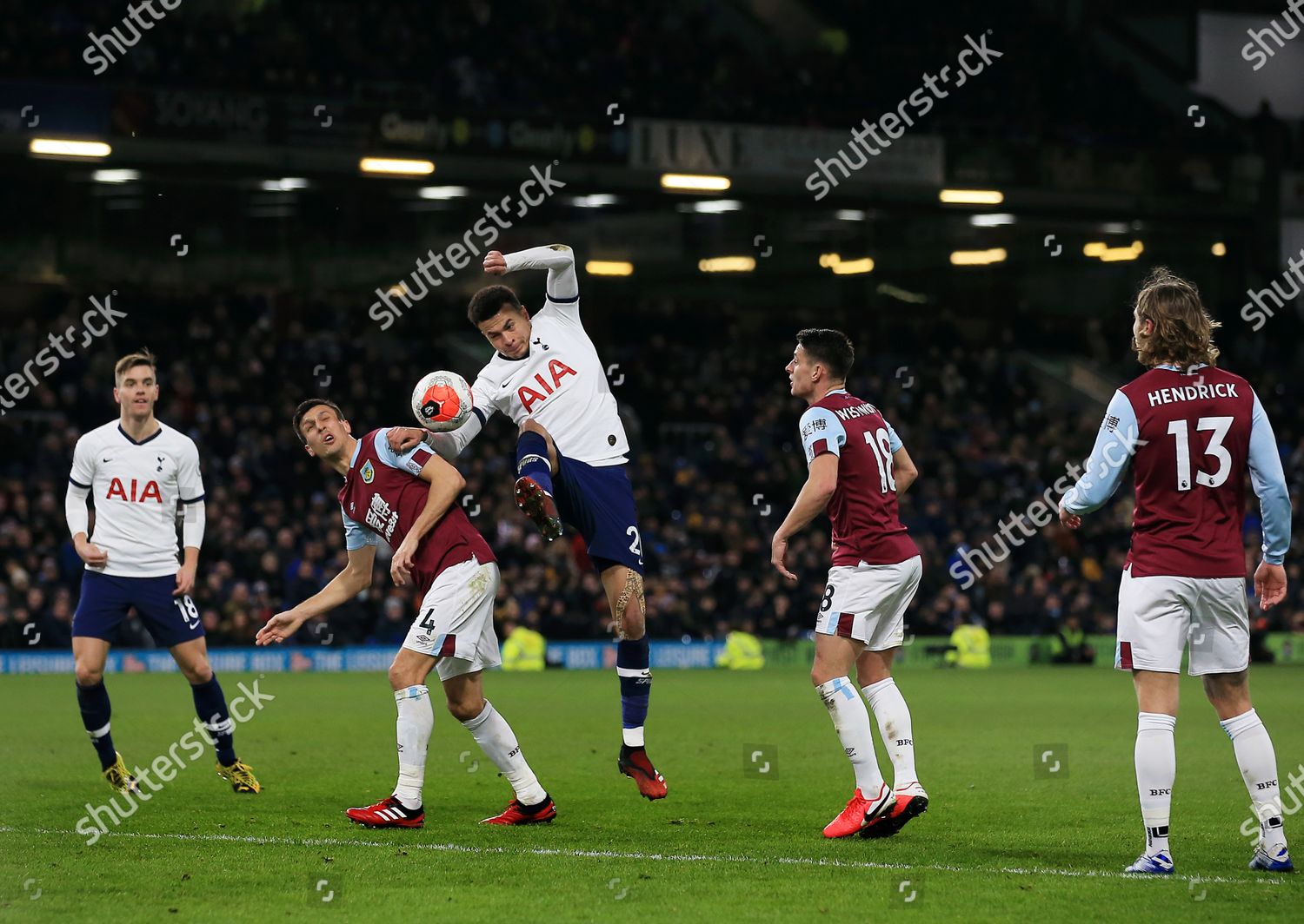 dele alli tottenham hotspur jack cork burnley editorial stock photo stock image shutterstock