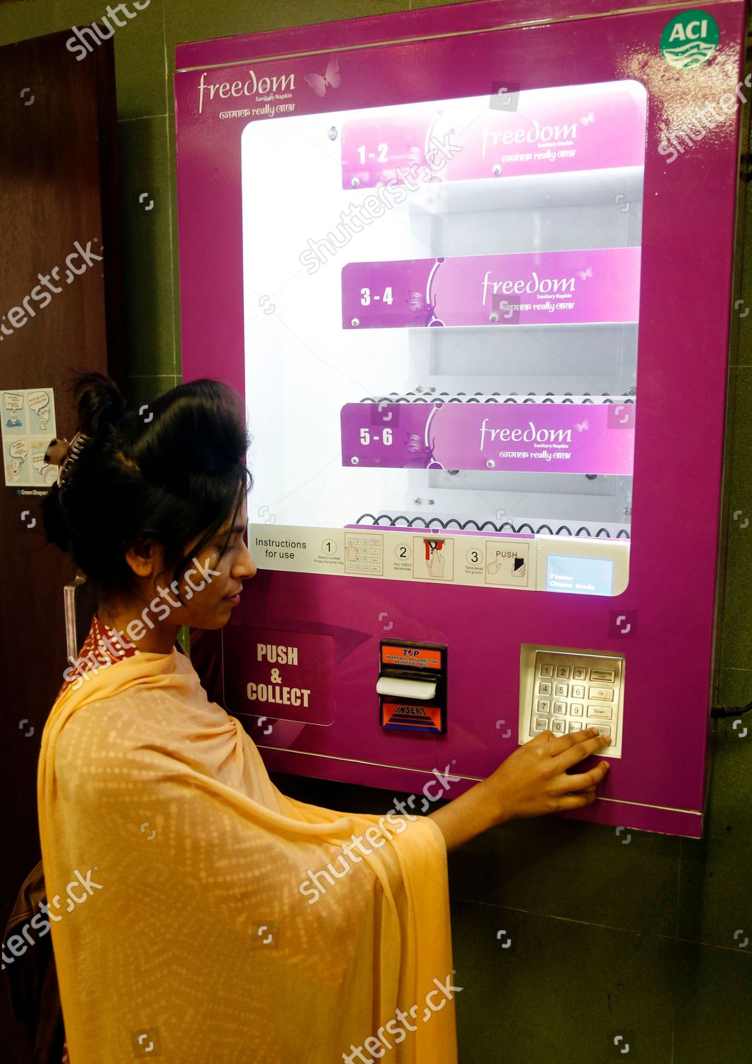 Dhaka University Female Student Uses Vending Editorial Stock Photo