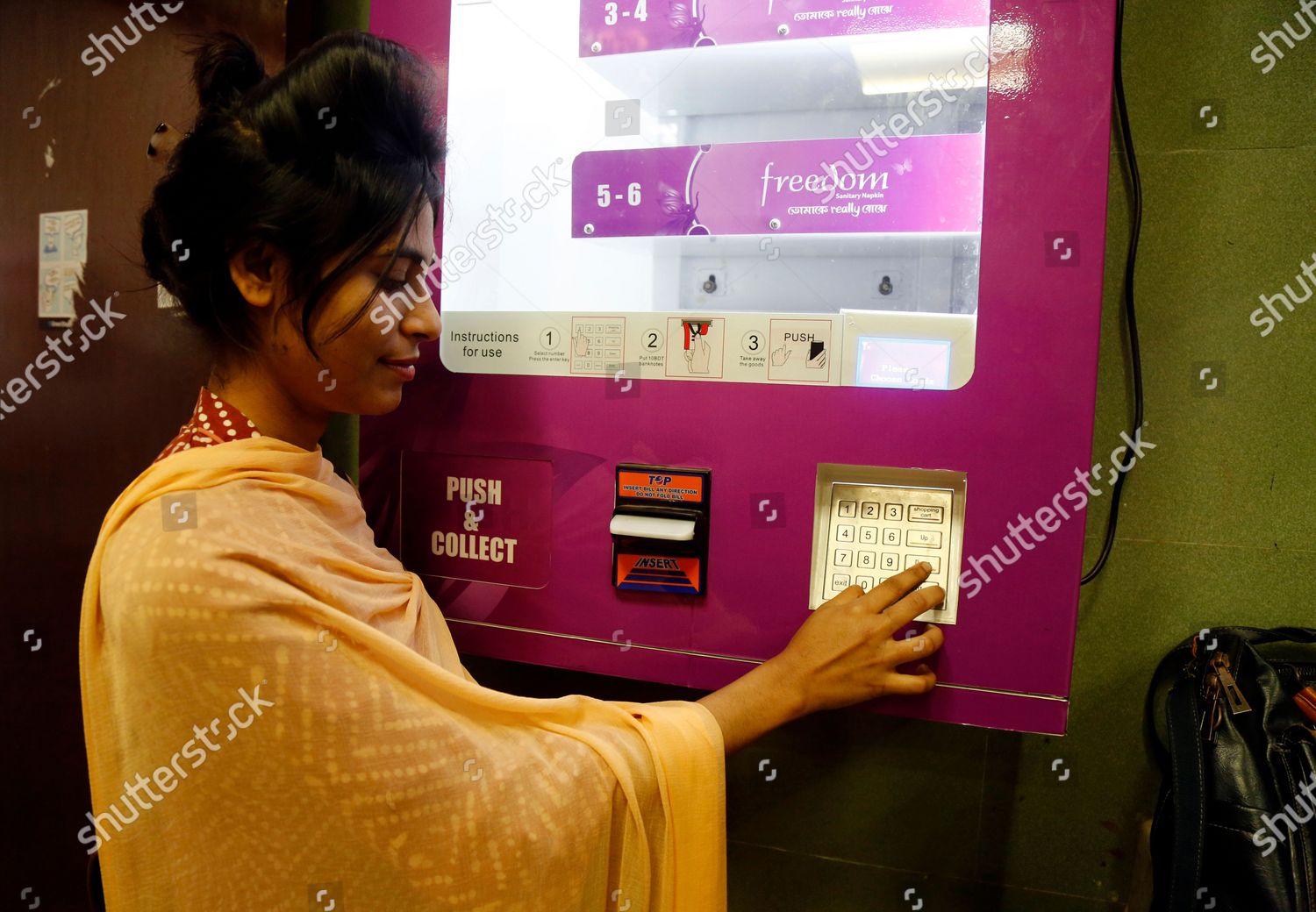 Dhaka University Female Student Uses Vending Editorial Stock Photo
