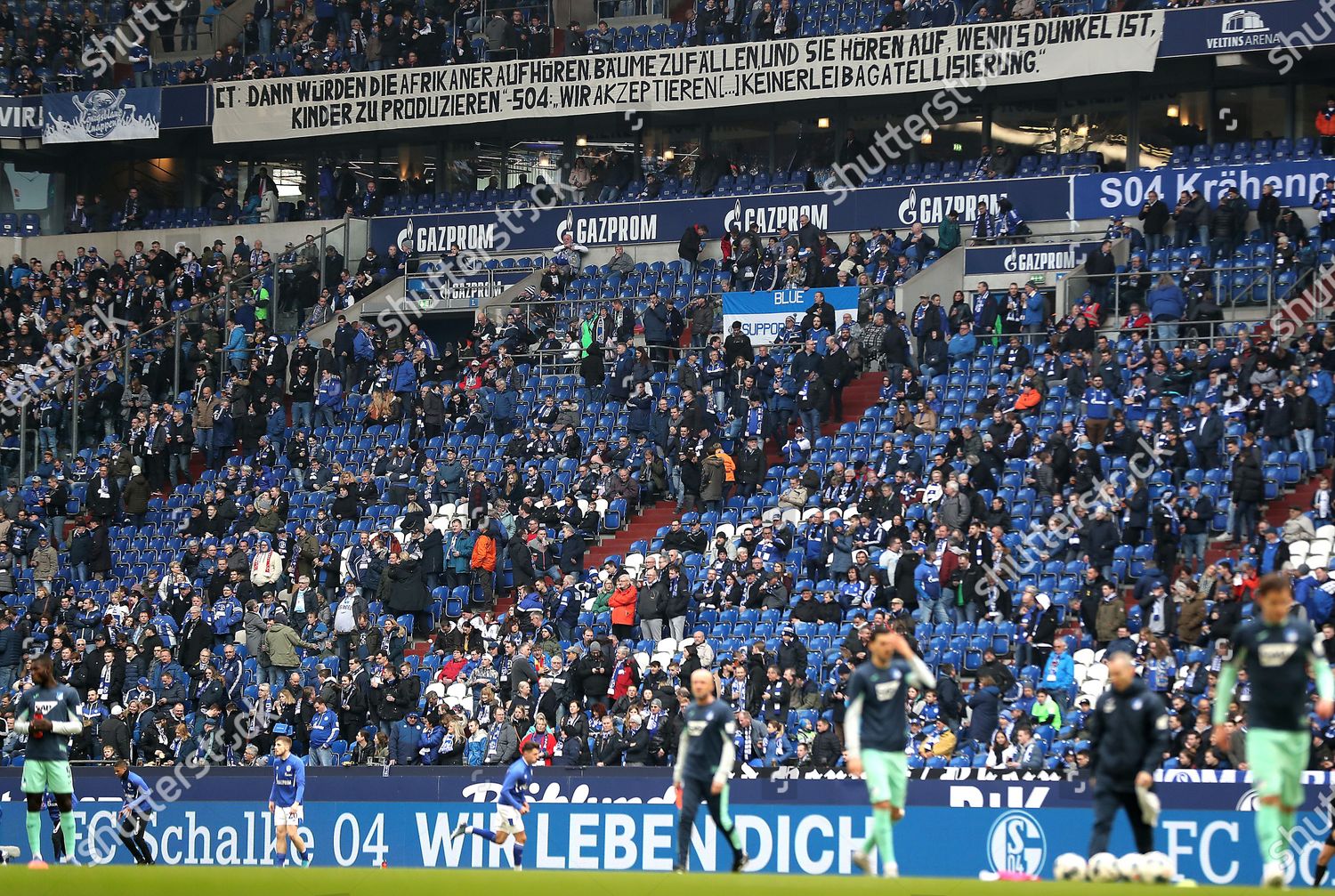 Fans Schalke Display Banner Reading Quote Chairman Editorial Stock Photo Stock Image Shutterstock