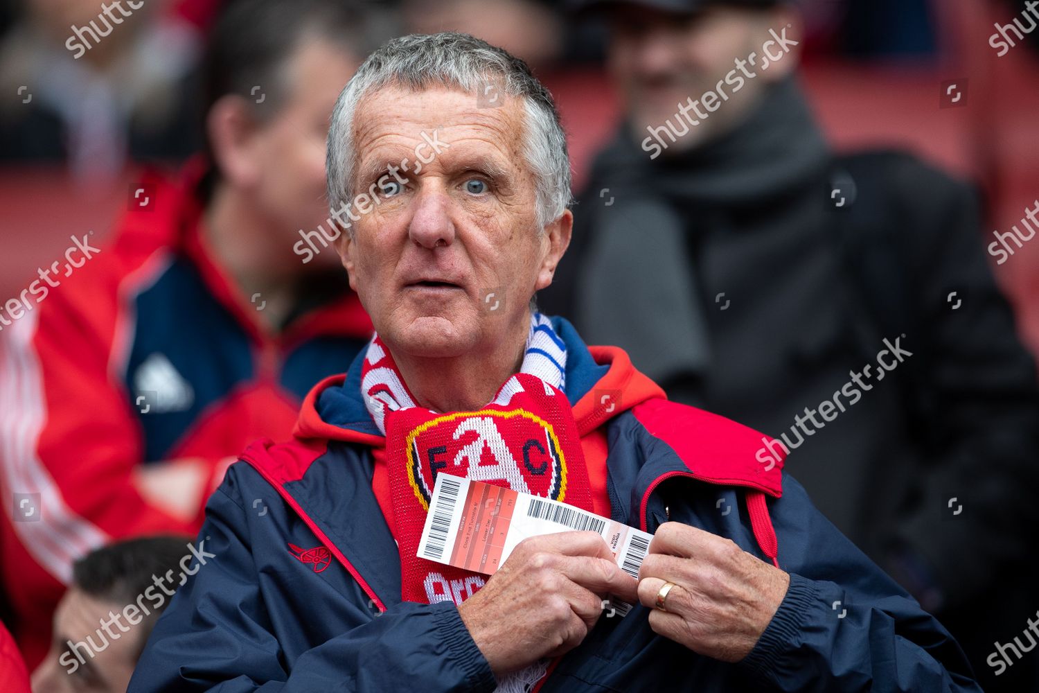 Older Male Arsenal Fan Editorial Stock Photo - Stock Image | Shutterstock