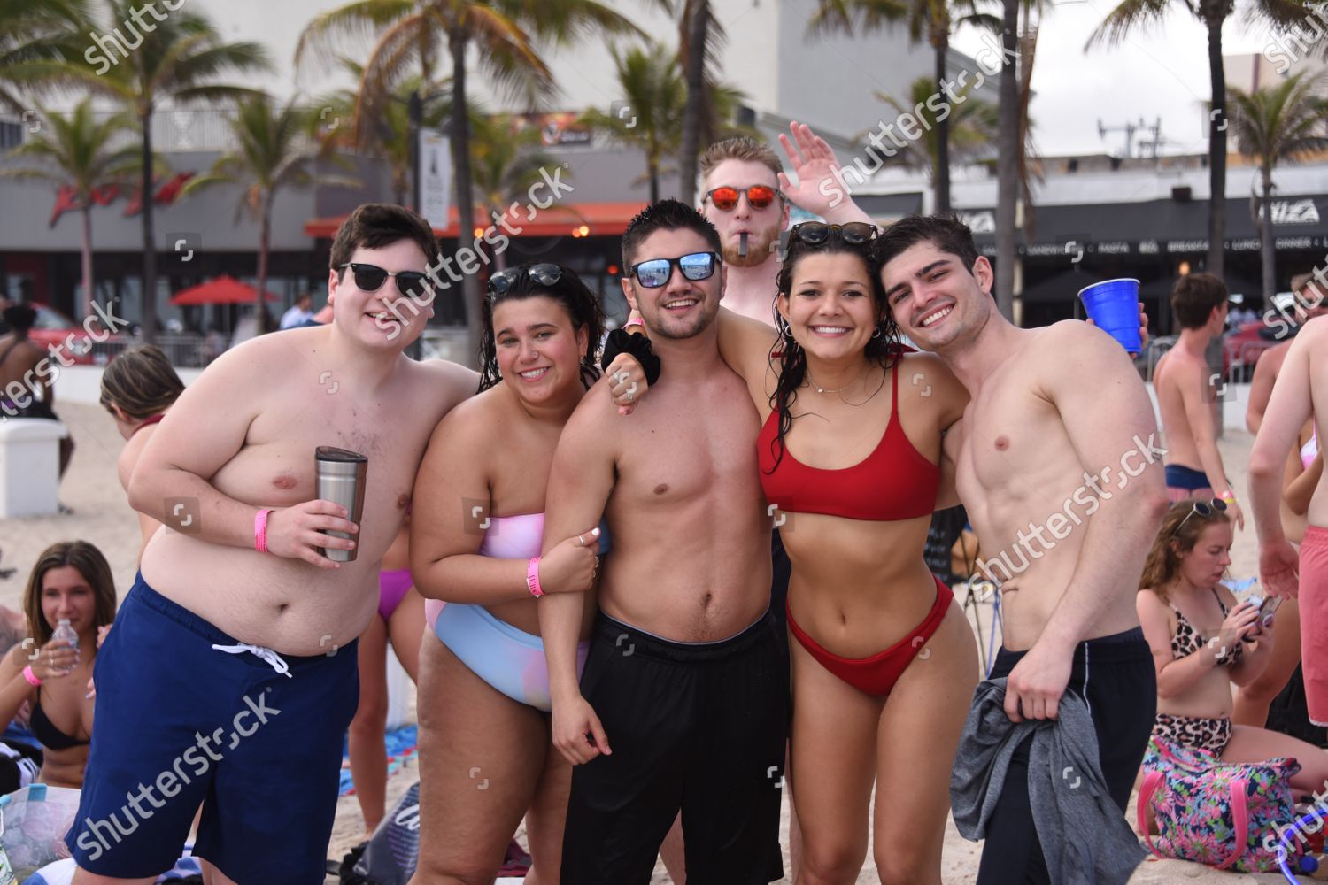 Spring Breakers On Fort Lauderdale Beach Editorial Stock Photo Stock