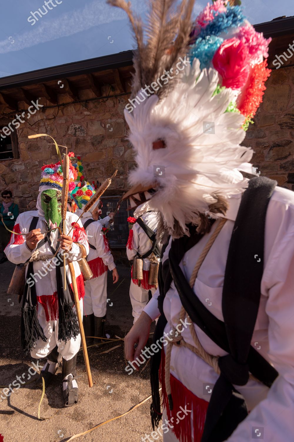 BOTARGAS MALE WEARING MASKS REPRESENTING DEVILS Editorial Stock Photo ...