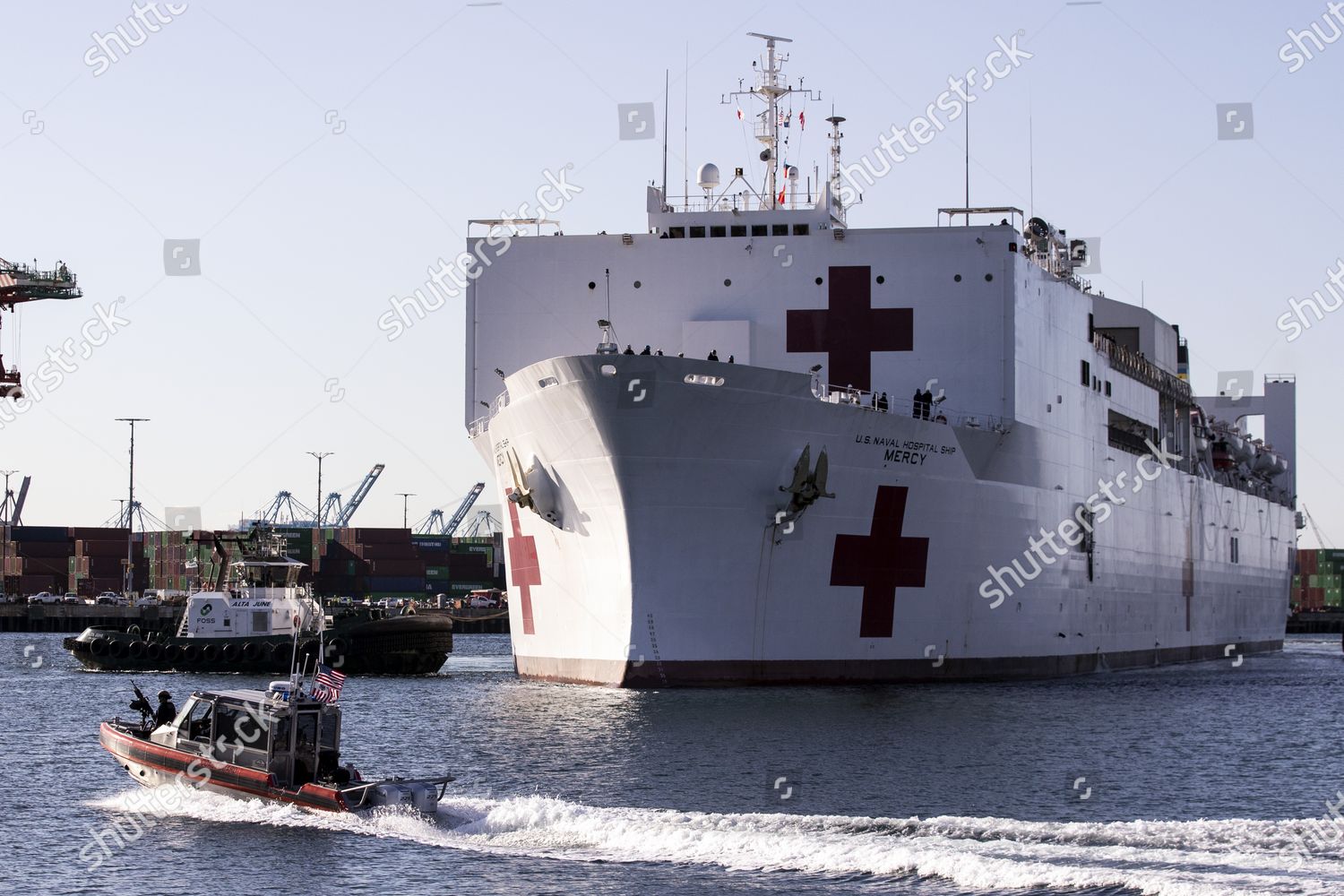 United States Navy Usns Mercy Tah19 Editorial Stock Photo - Stock Image ...