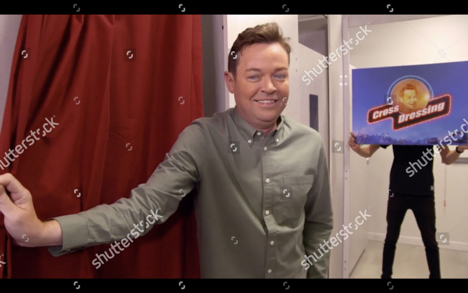 cross dressing game stephen mulhern editorial stock photo stock image shutterstock